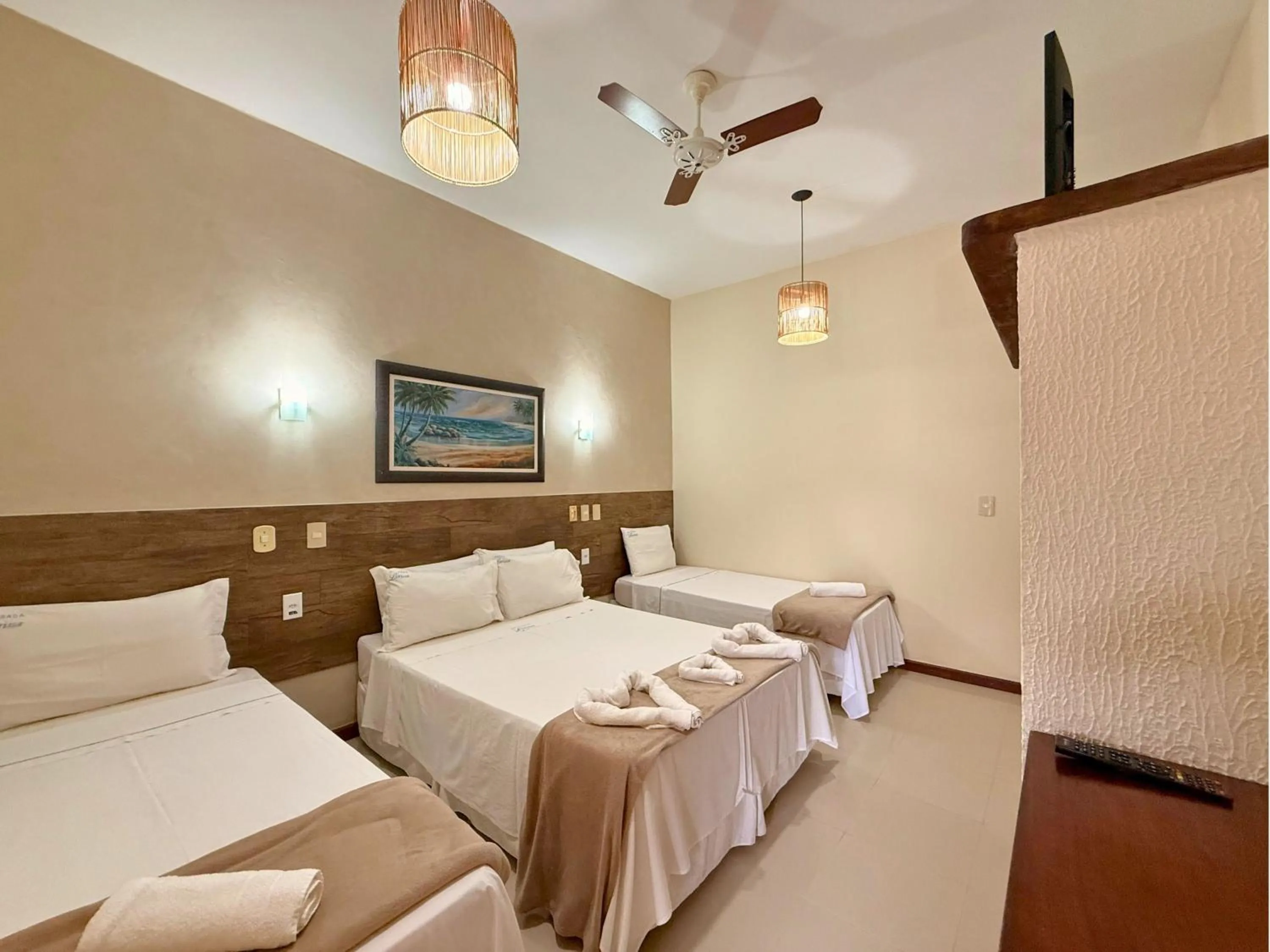 Bed in Pousada Larissa - com Gerador de Energia