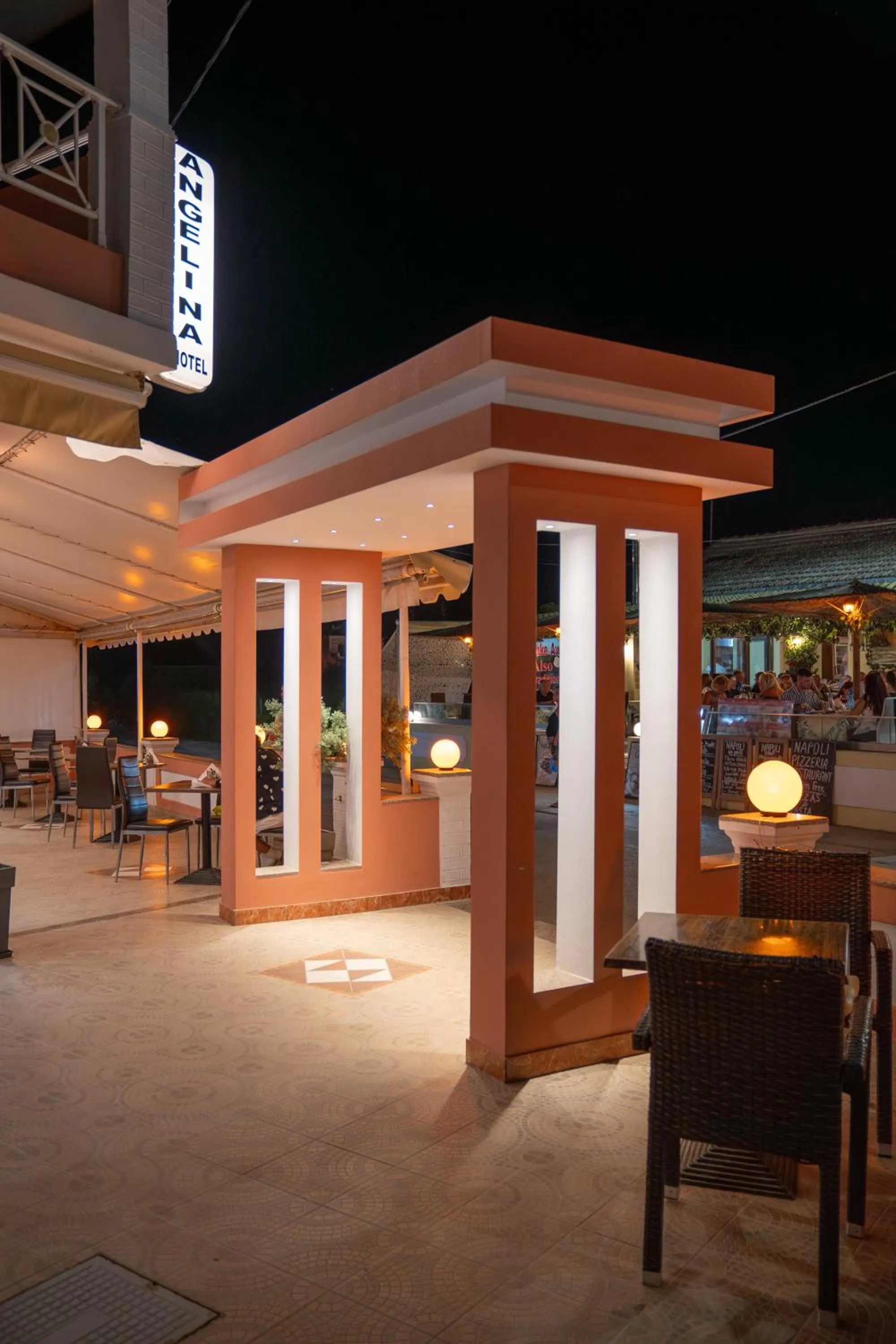 Facade/entrance in Angelina Hotel & Apartments