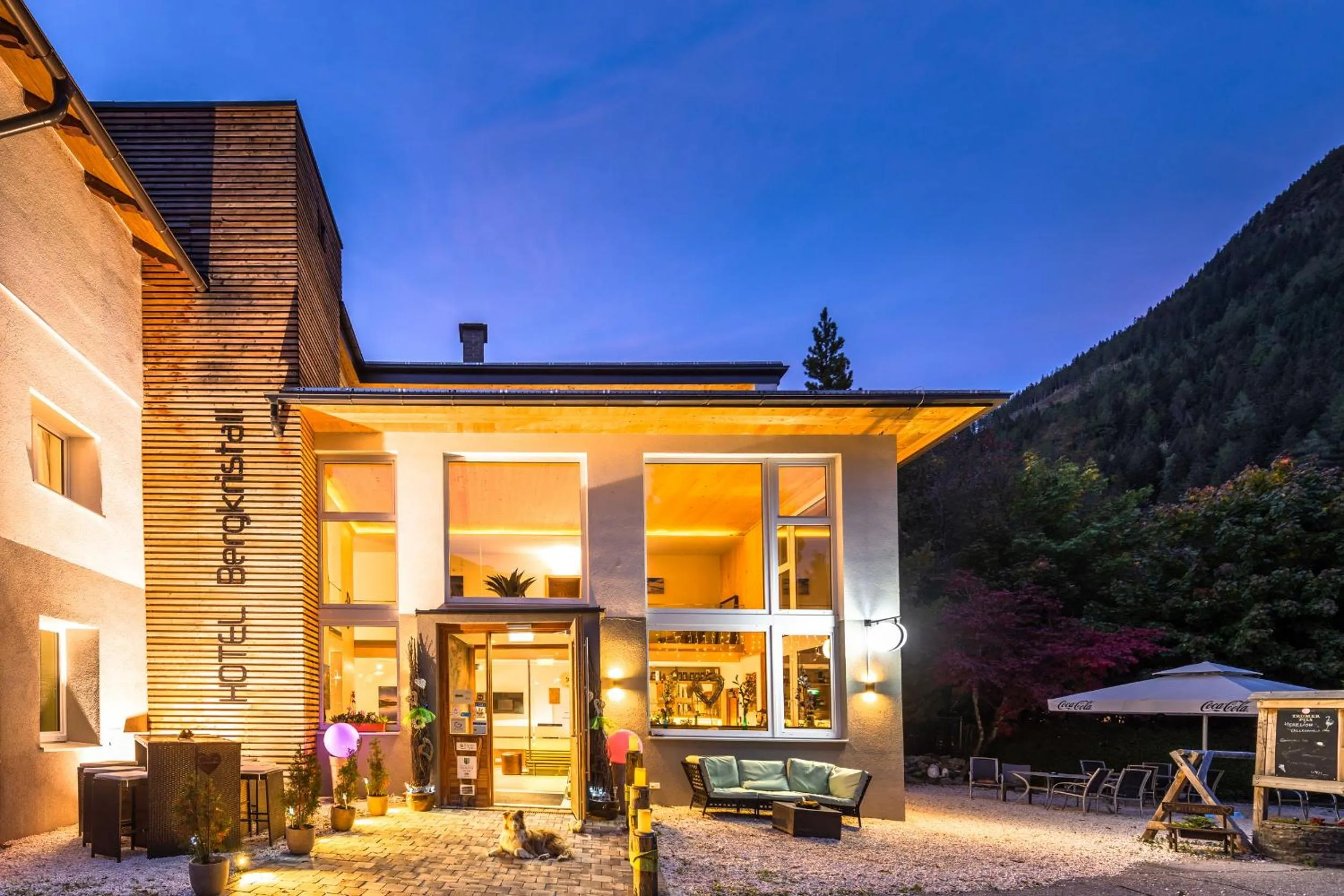 Property building in Hotel Bergkristall