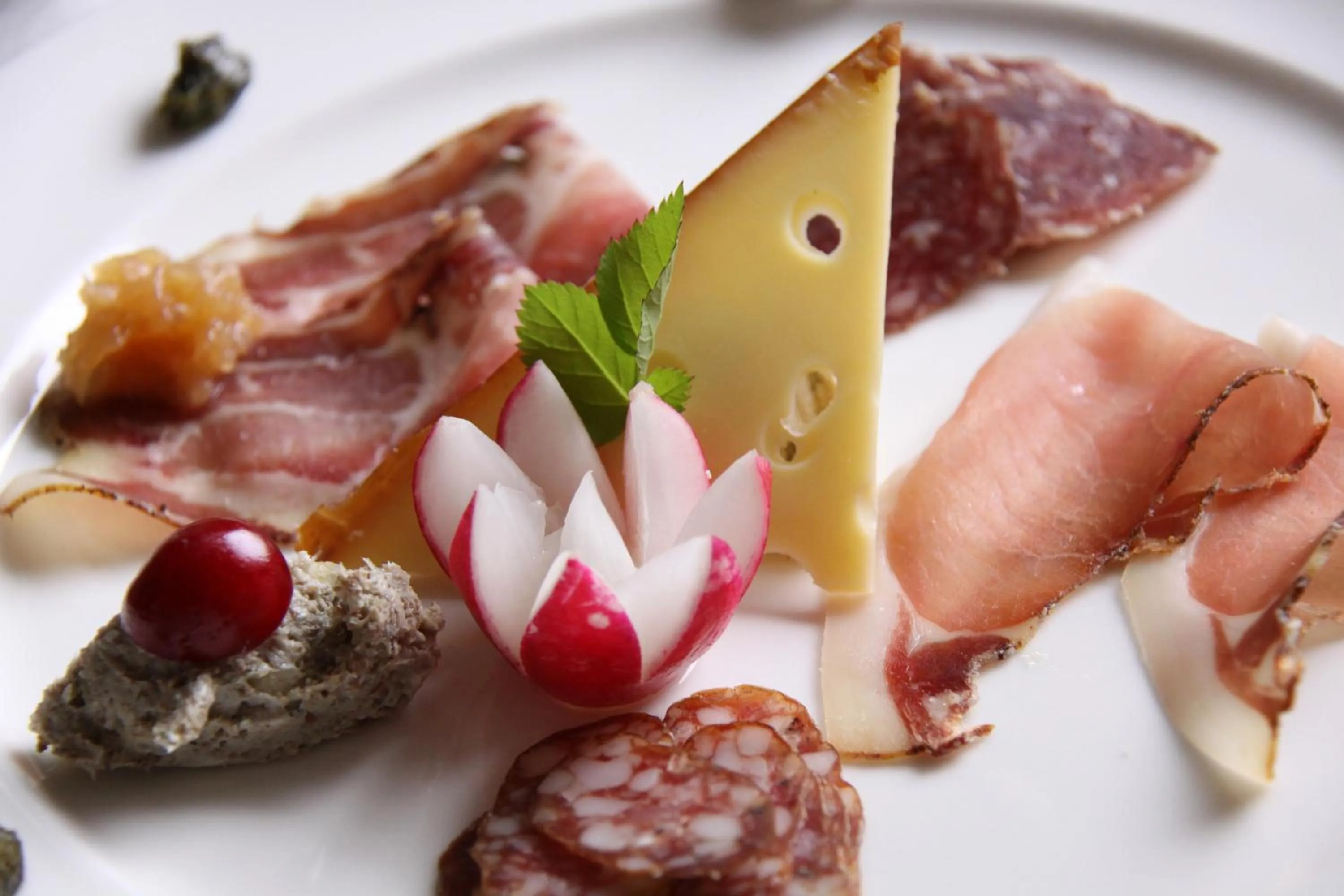 Food close-up in Hotel Bergkristall