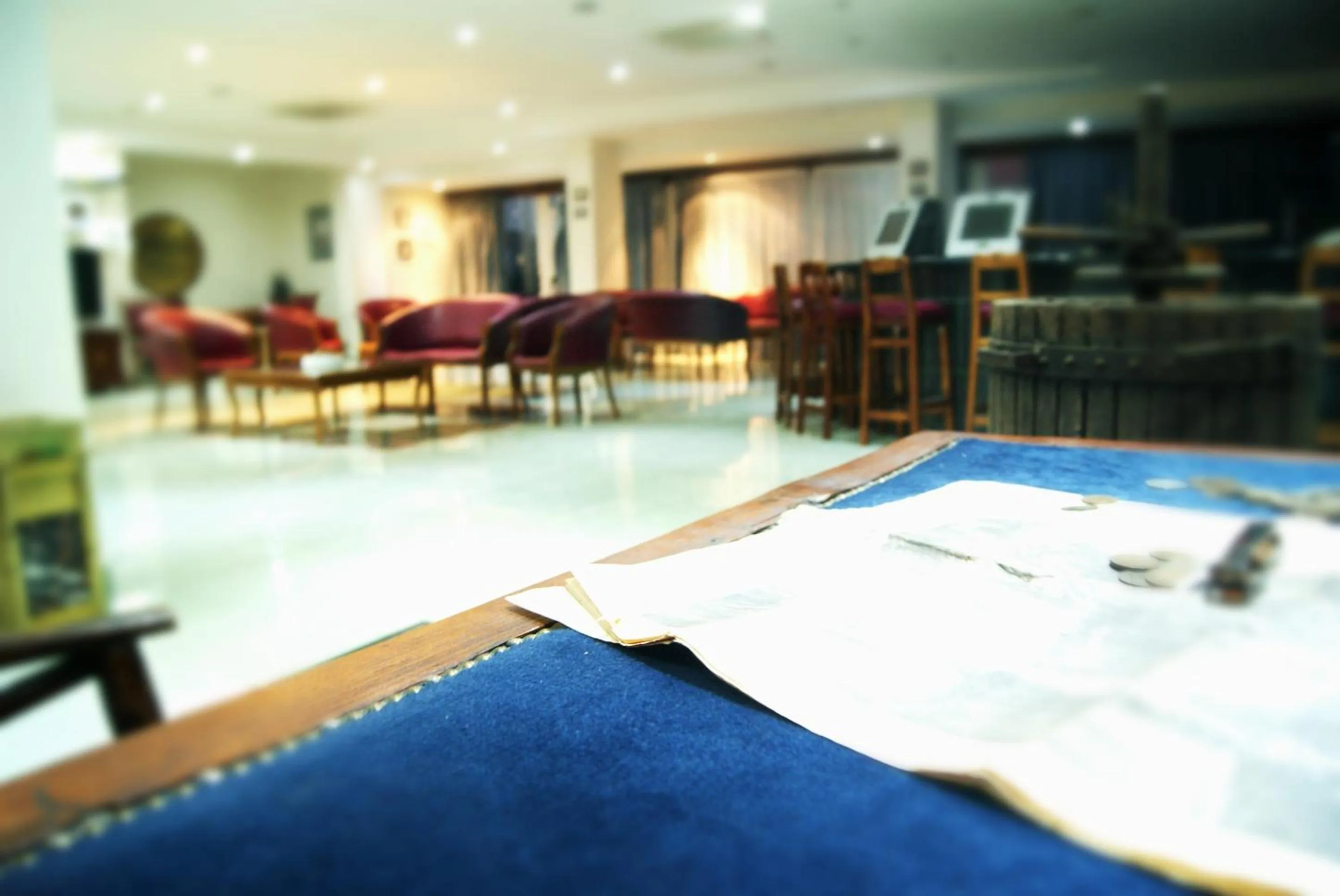 Communal lounge/ TV room in M. Moniatis Hotel