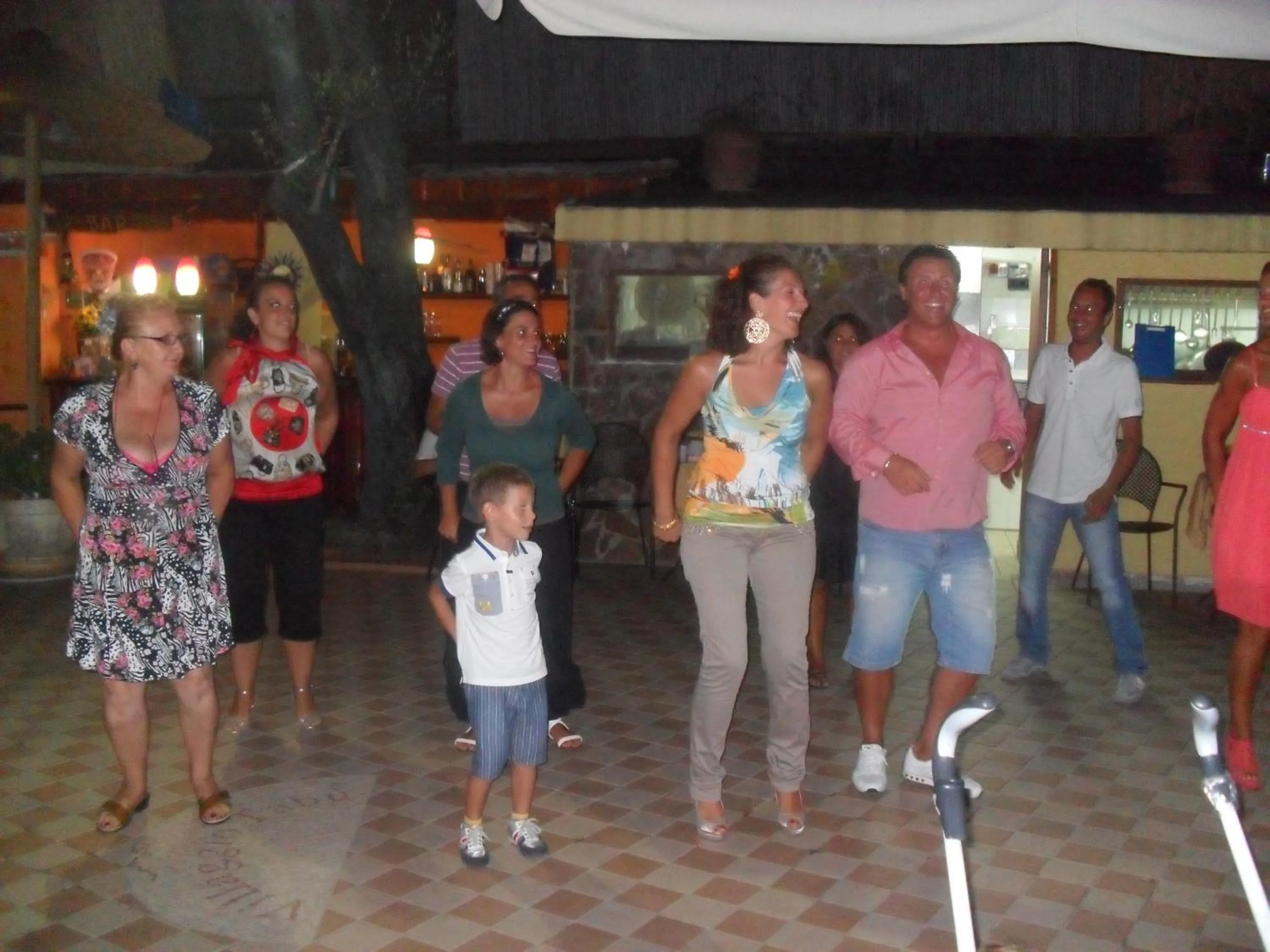 group of guests in Hotel Villaggio Tabù