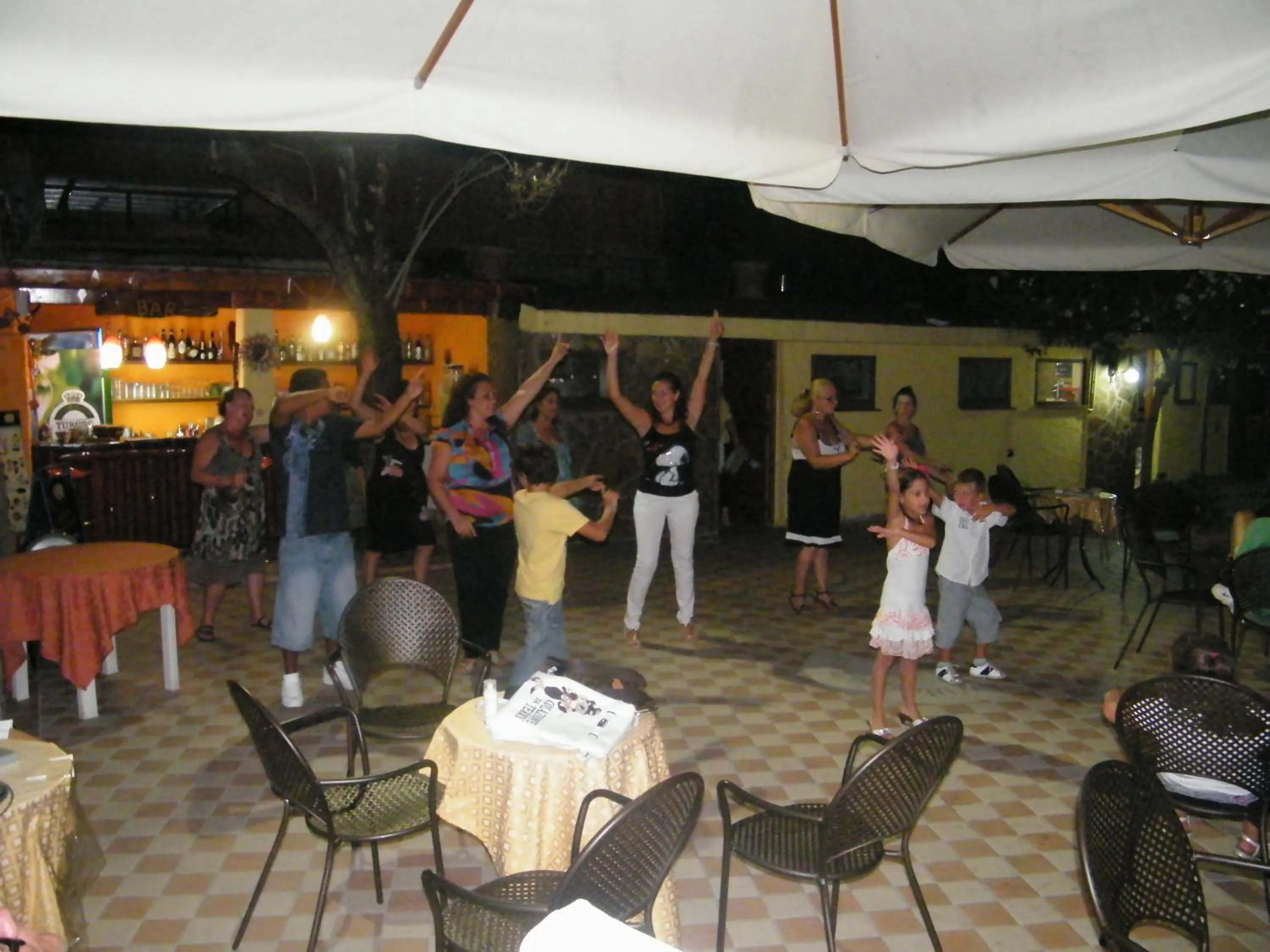 group of guests in Hotel Villaggio Tabù