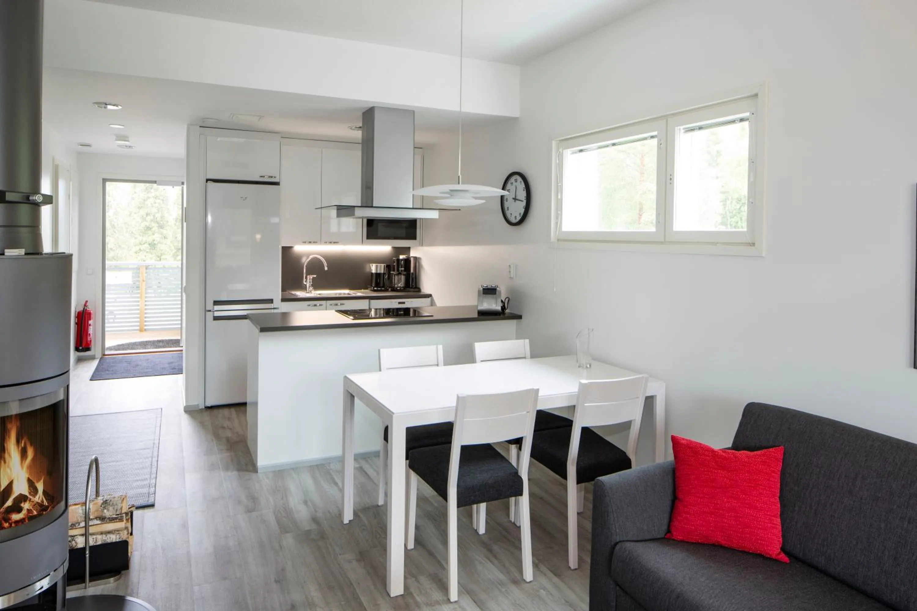 Kitchen or kitchenette in Holiday Club Salla Superior Apartments