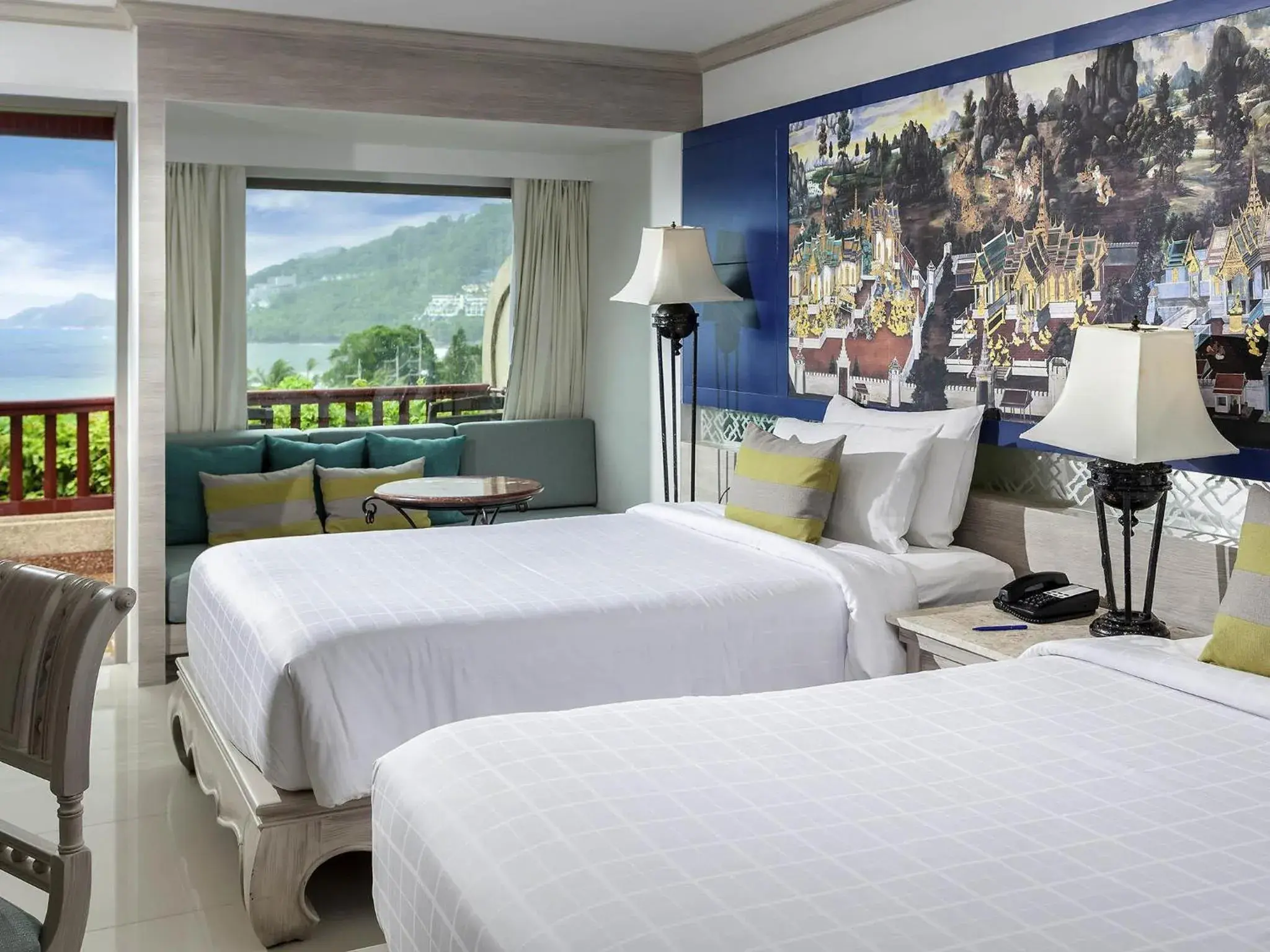 Deluxe Twin Room with Sea View in Novotel Phuket Resort Deluxe Twin Room with Sea View in Novotel Phuket Resort