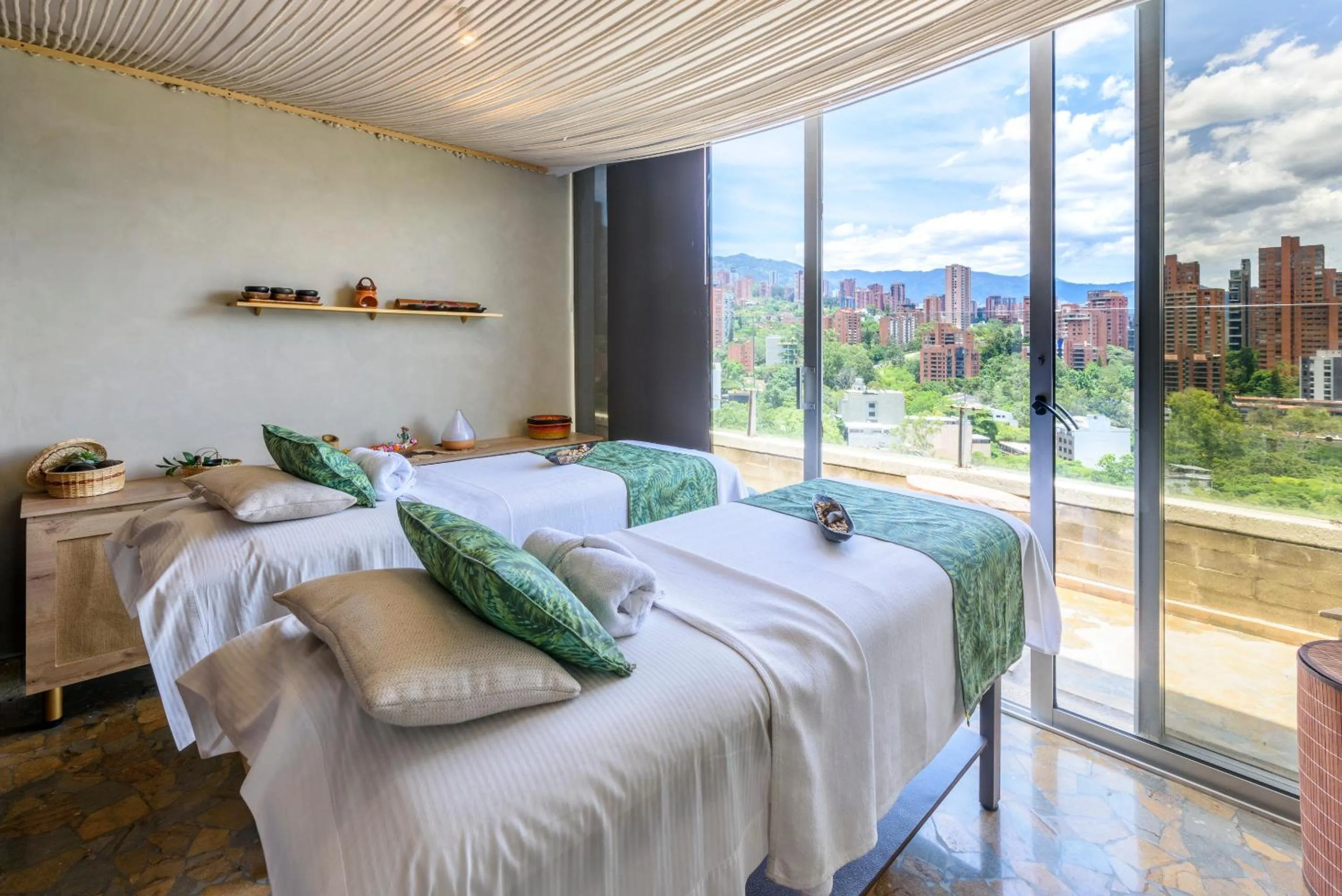 Natural landscape, Bed in Diez Hotel Categoría Colombia