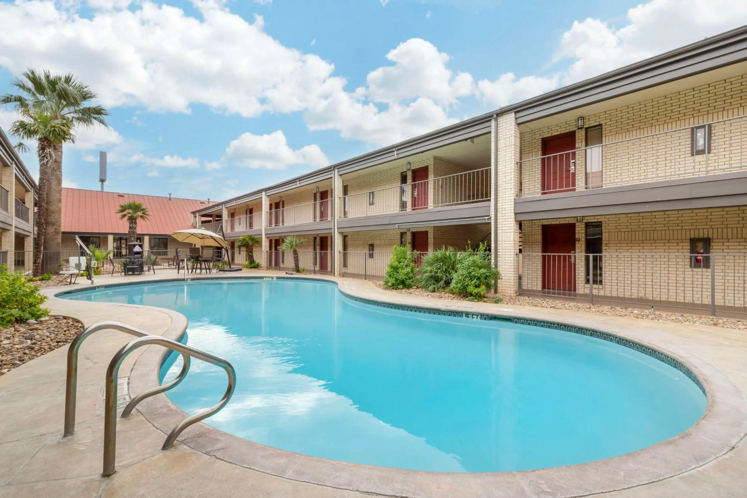 Pool view in Best Western near Lackland AFB SeaWorld