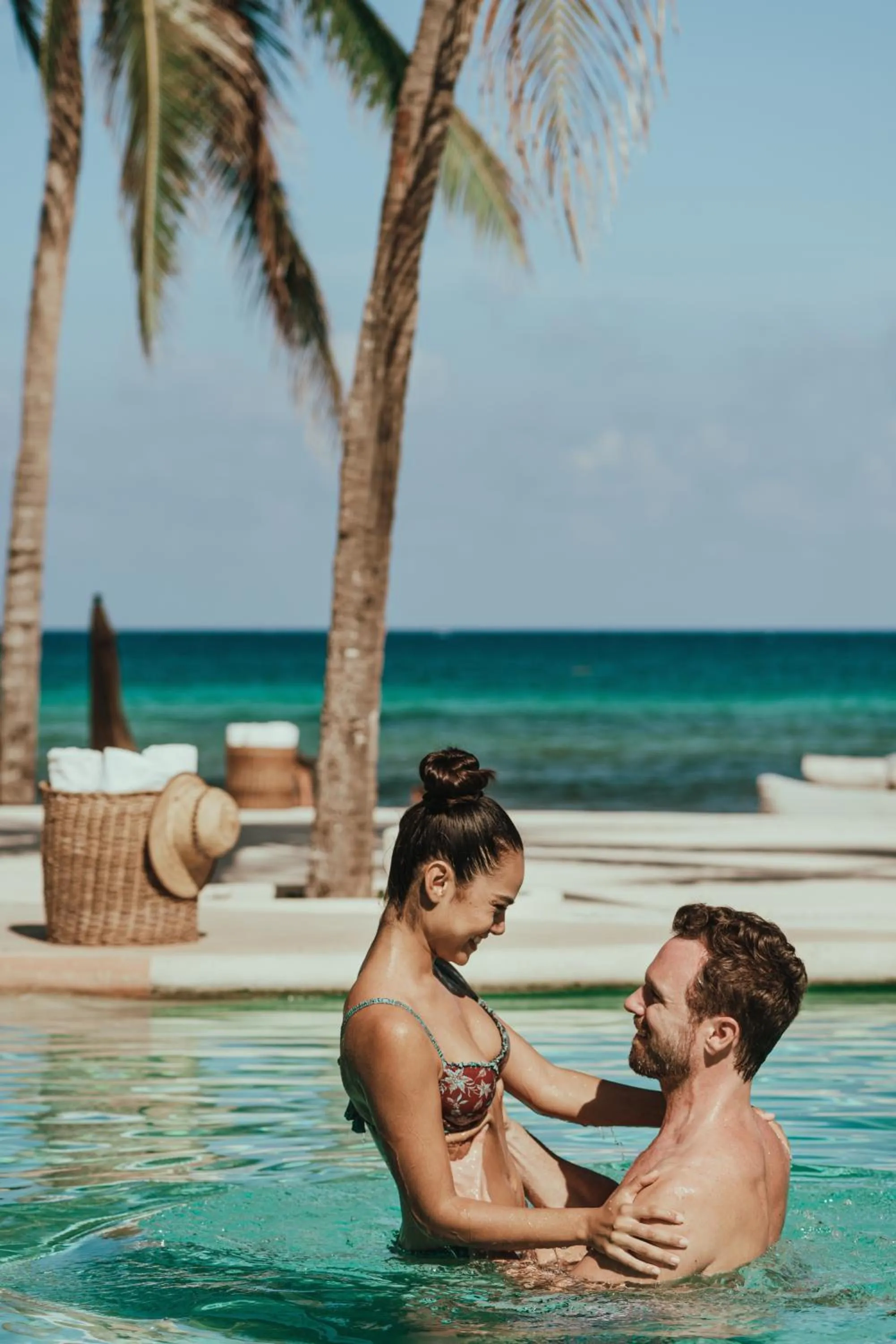 Swimming pool in Viceroy Riviera Maya, a Luxury Villa Resort