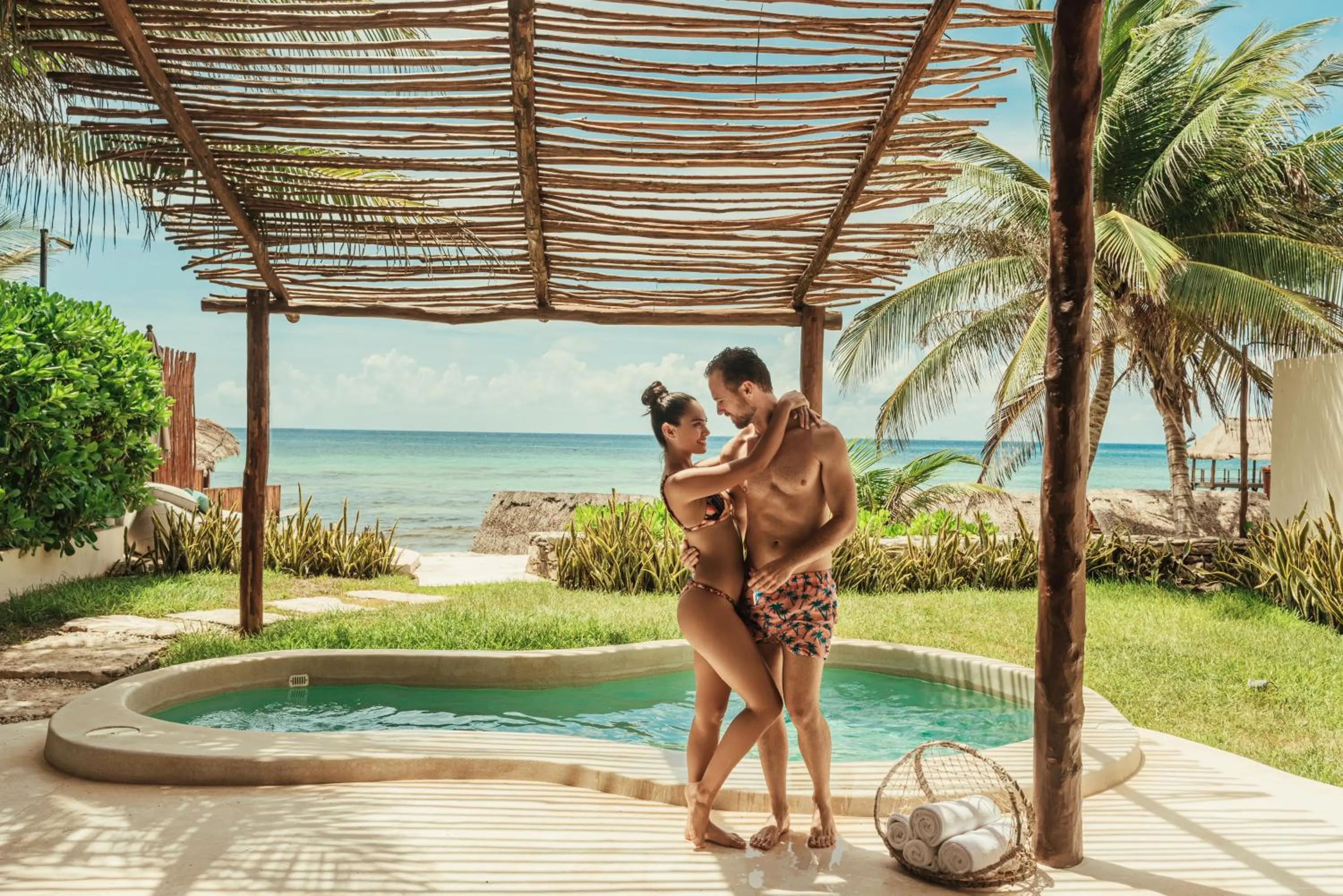 Swimming pool in Viceroy Riviera Maya, a Luxury Villa Resort