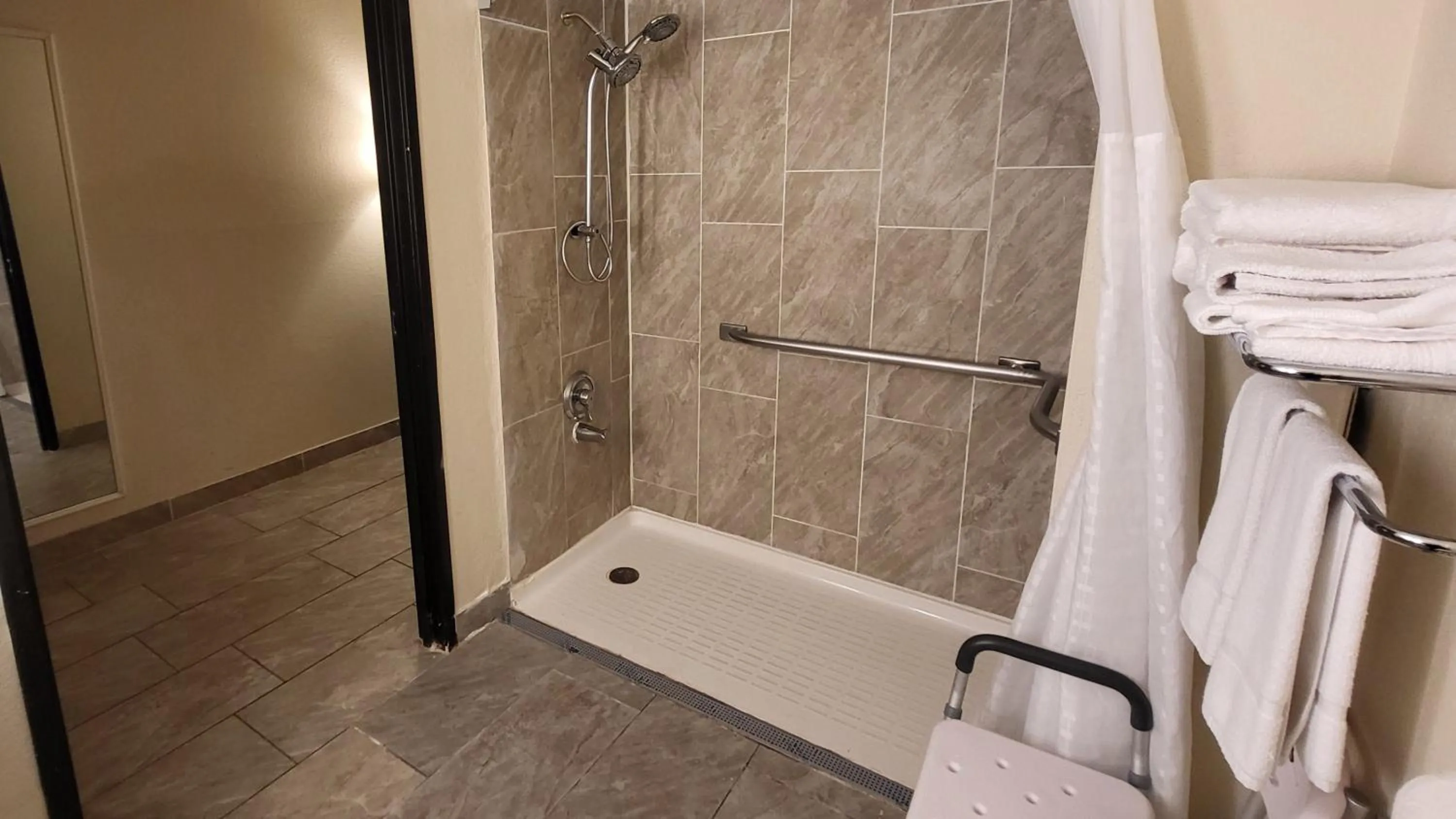 Bathroom in Super 8 by Wyndham Canton/Livonia Area