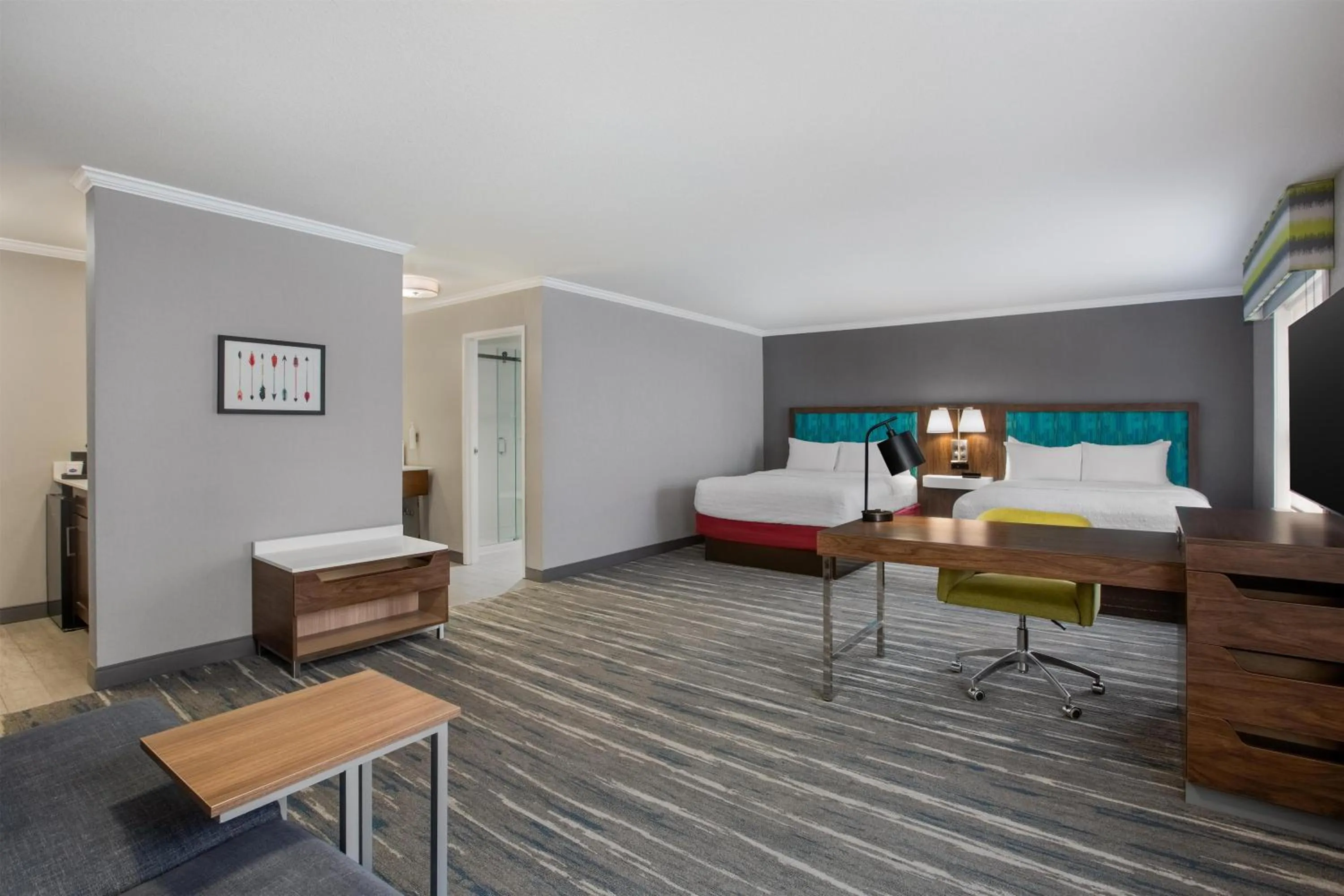 Bed in Hampton Inn by Hilton Kamloops