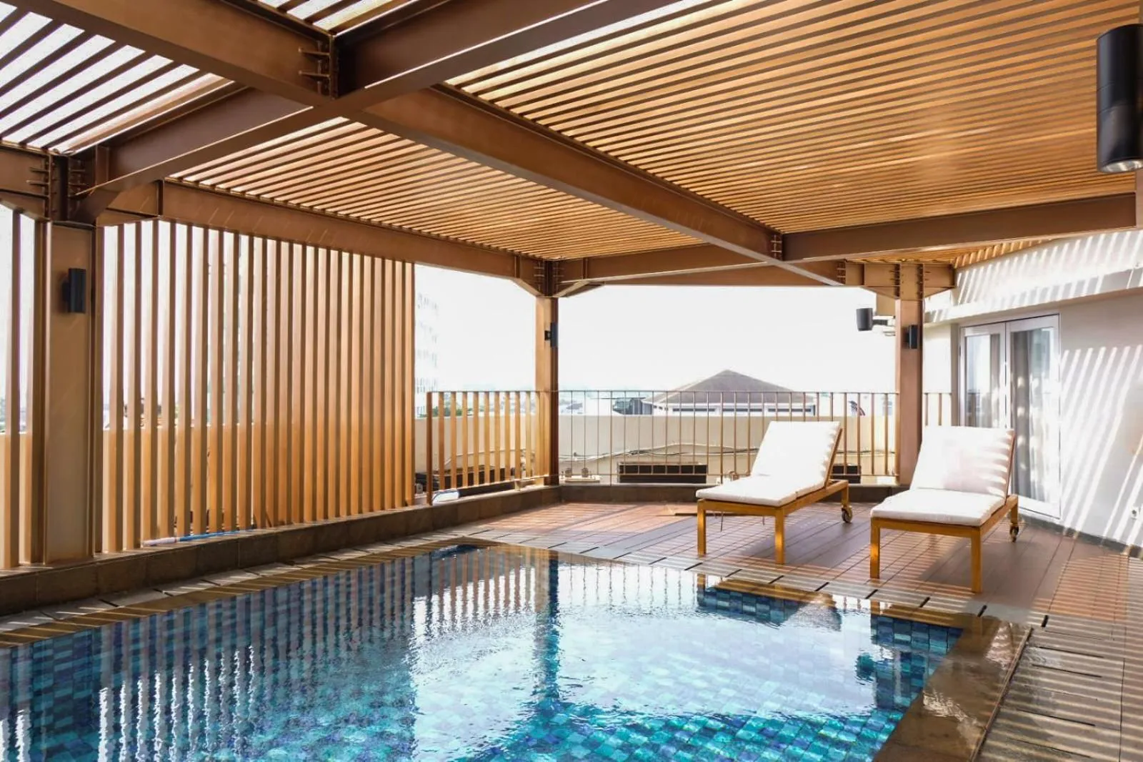 Pool view in Atria Hotel Gading Serpong