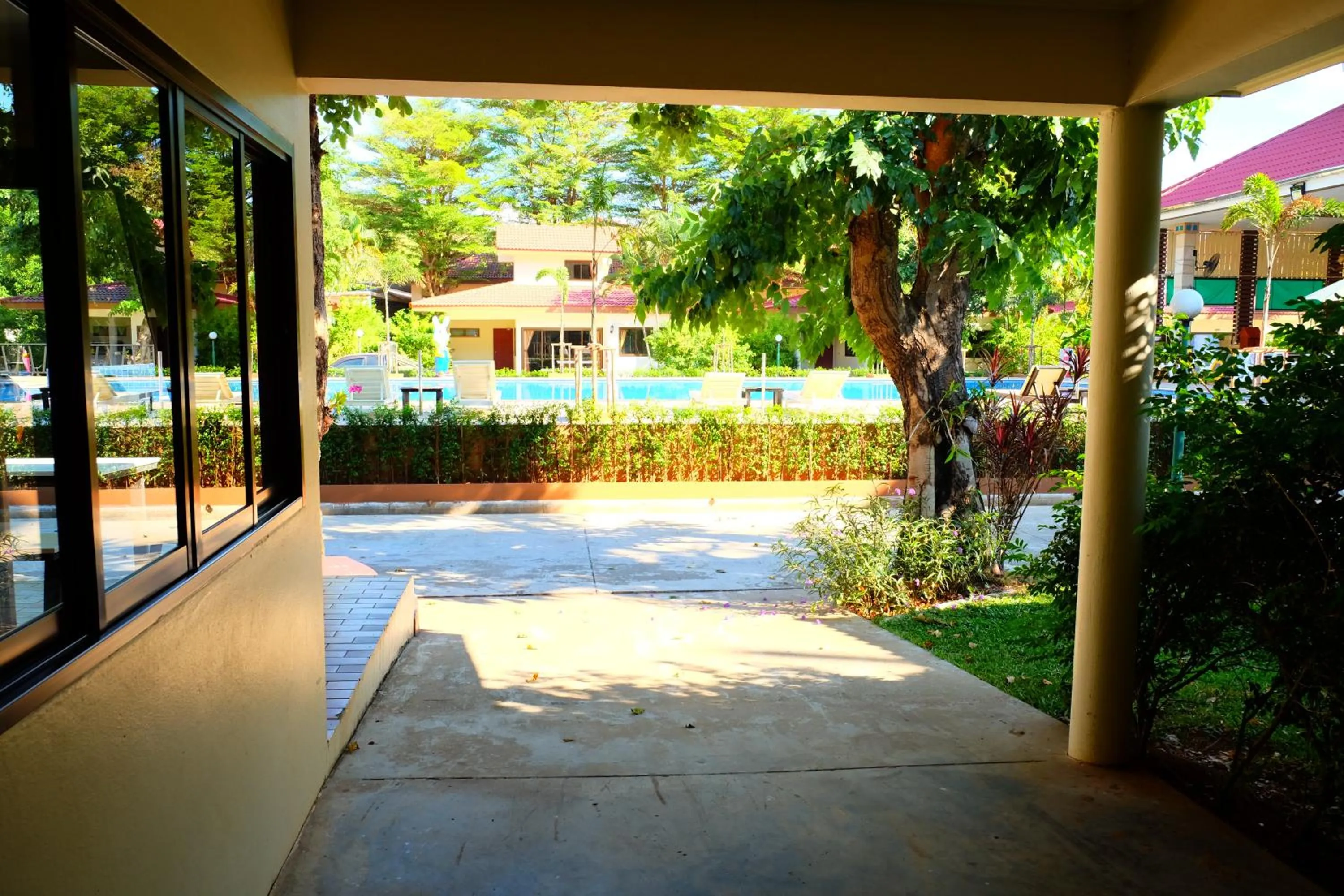 Inner courtyard view in New Travel Beach Hotel & Resort