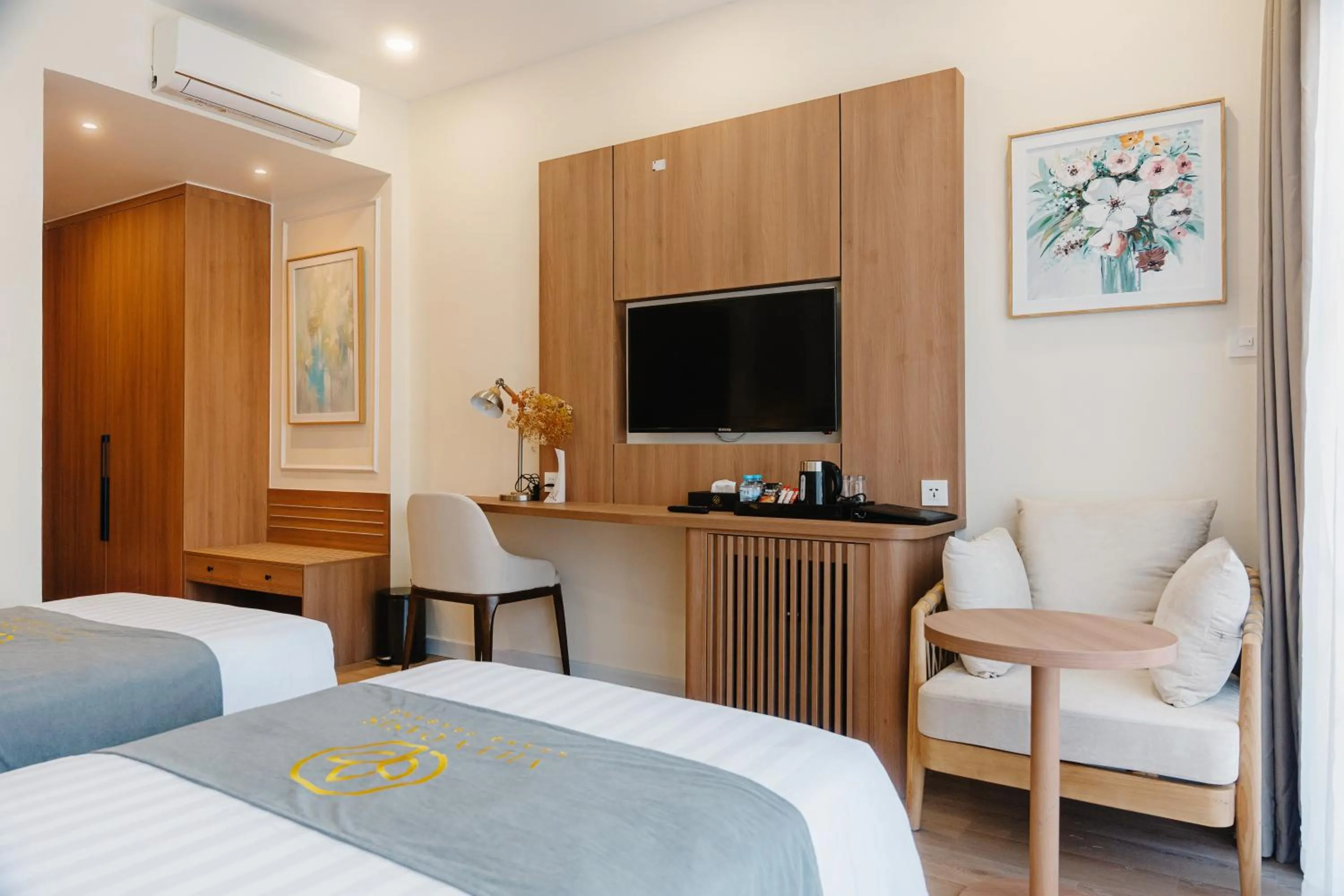 TV and multimedia, Bed in Villa Oasis