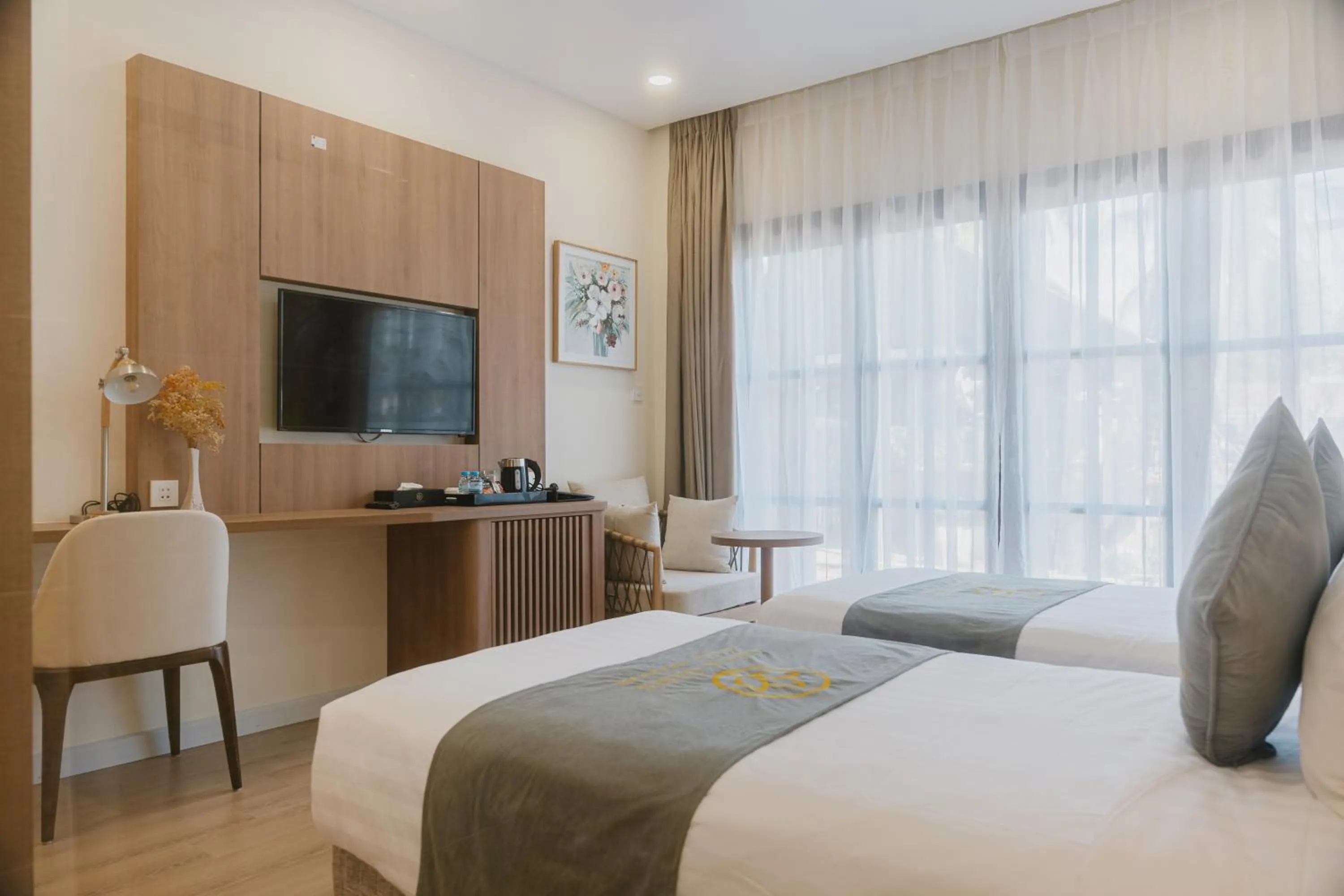 TV and multimedia, Bed in Villa Oasis