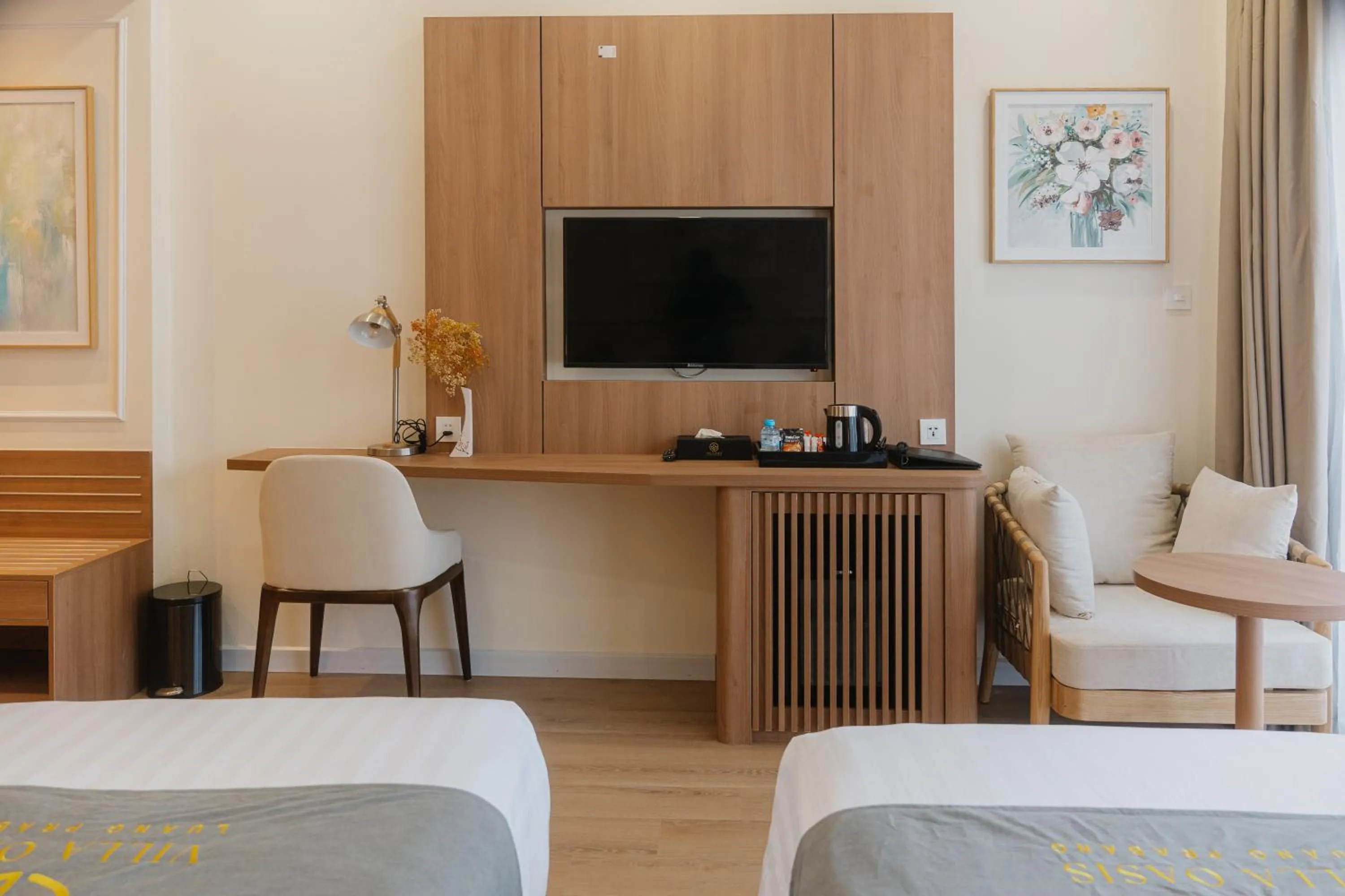 TV and multimedia, Bed in Villa Oasis