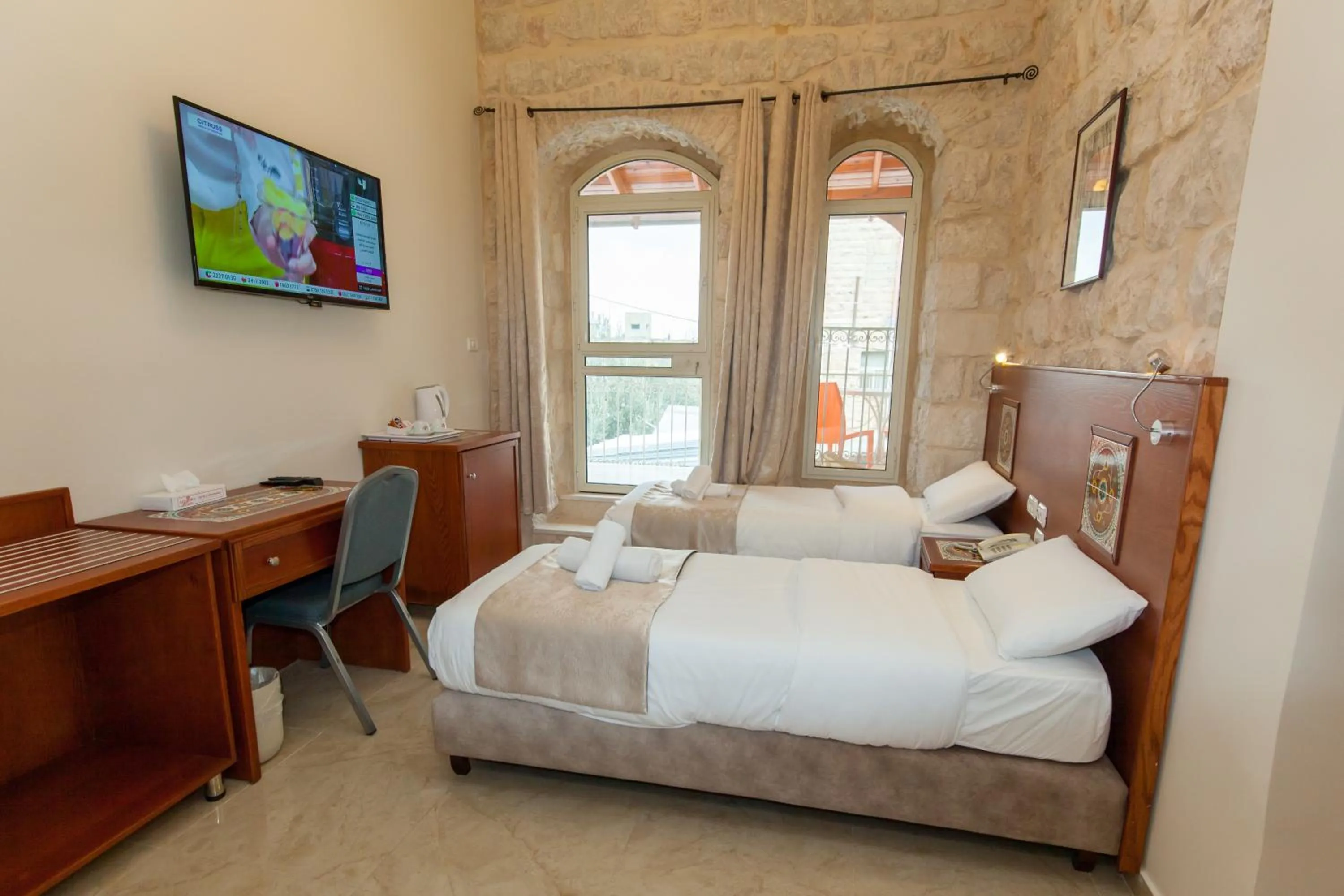 Bedroom, Bed in Azzahra Boutique Hotel & Restaurant - Jerusalem