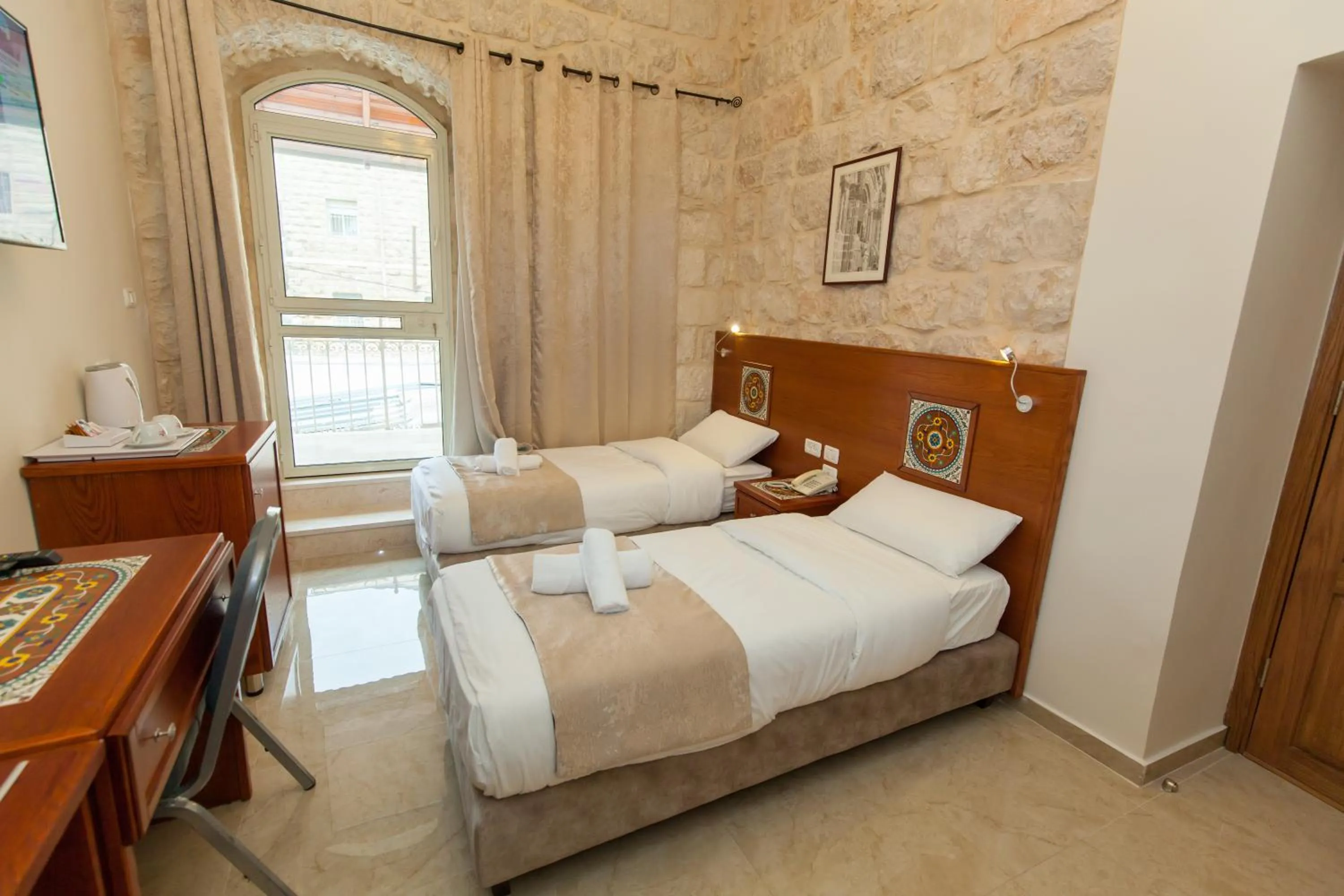 Bedroom, Bed in Azzahra Boutique Hotel & Restaurant - Jerusalem