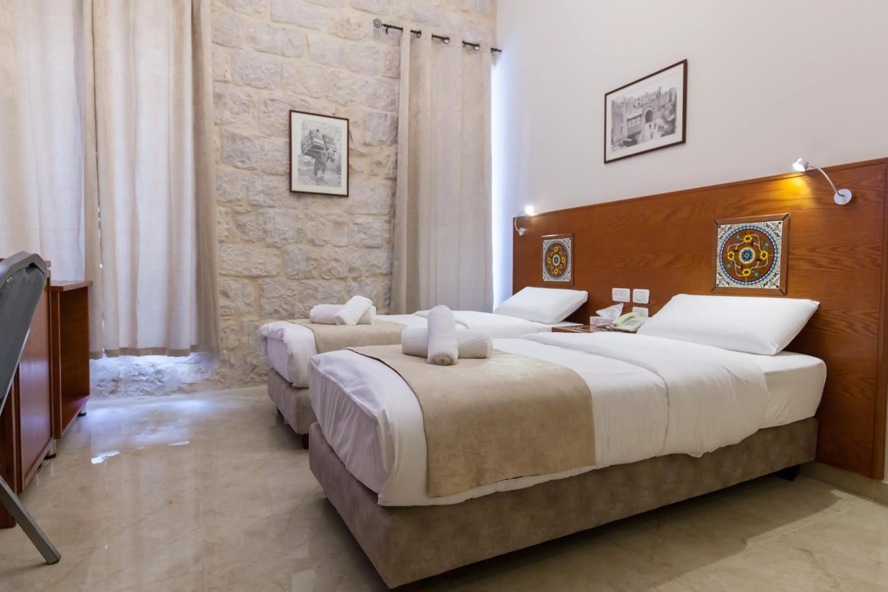 Bedroom, Bed in Azzahra Boutique Hotel & Restaurant - Jerusalem