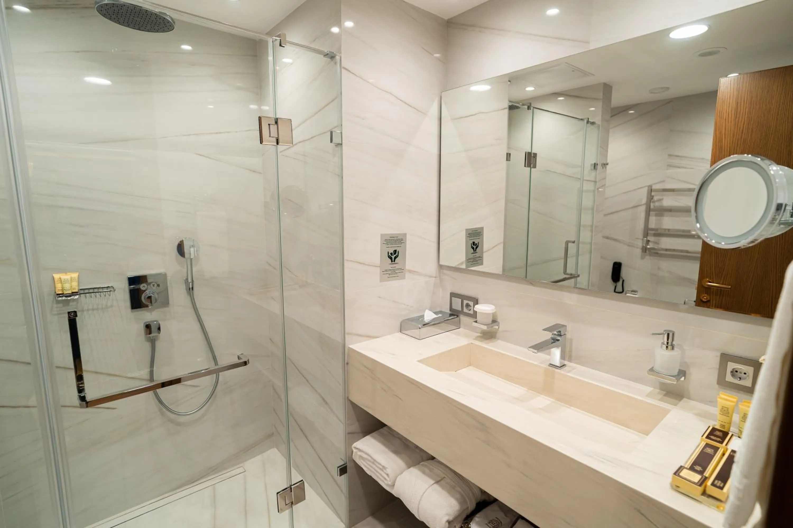 Shower in The Dostyk Hotel