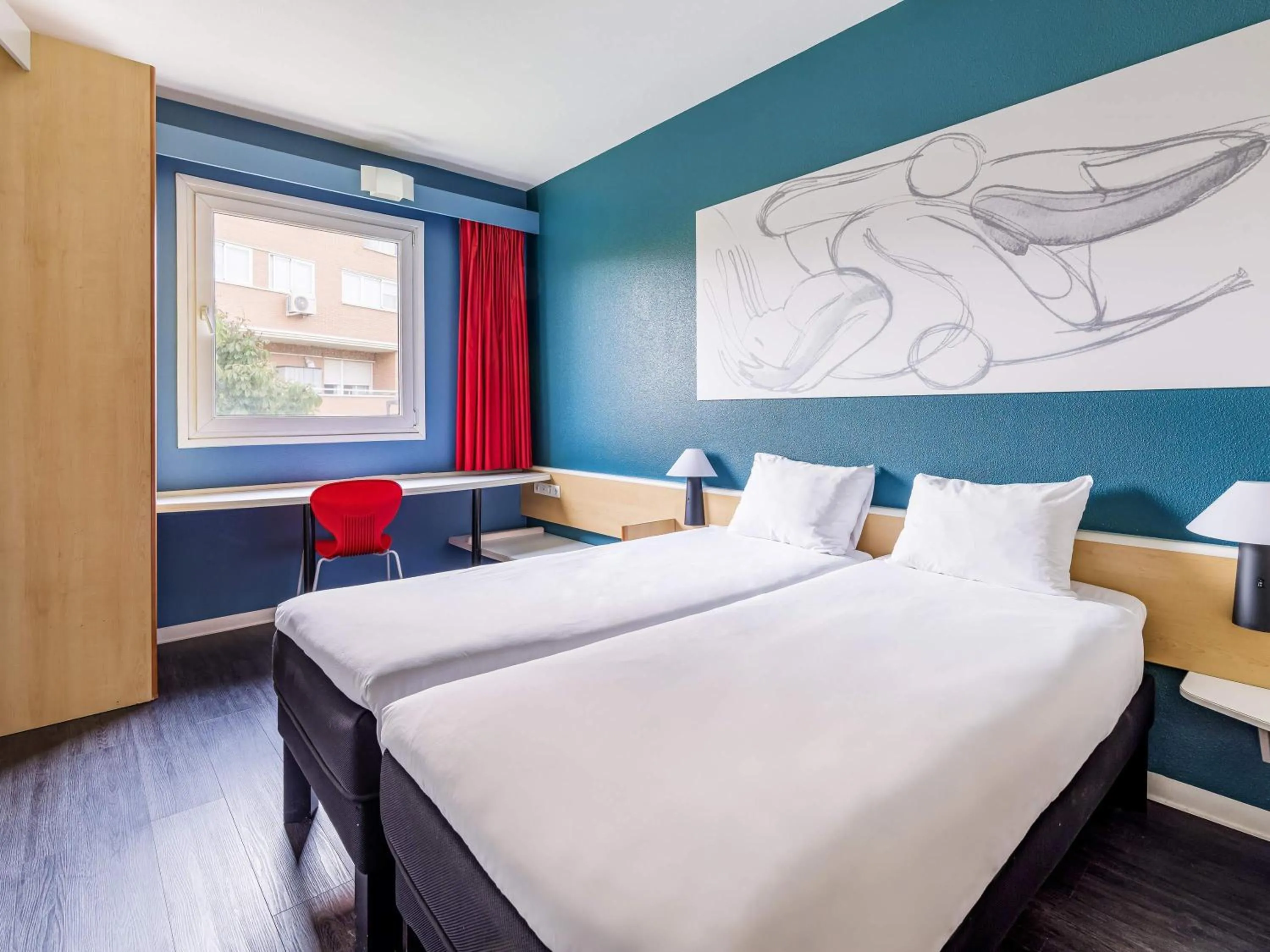 Bedroom, Bed in Ibis Madrid Getafe