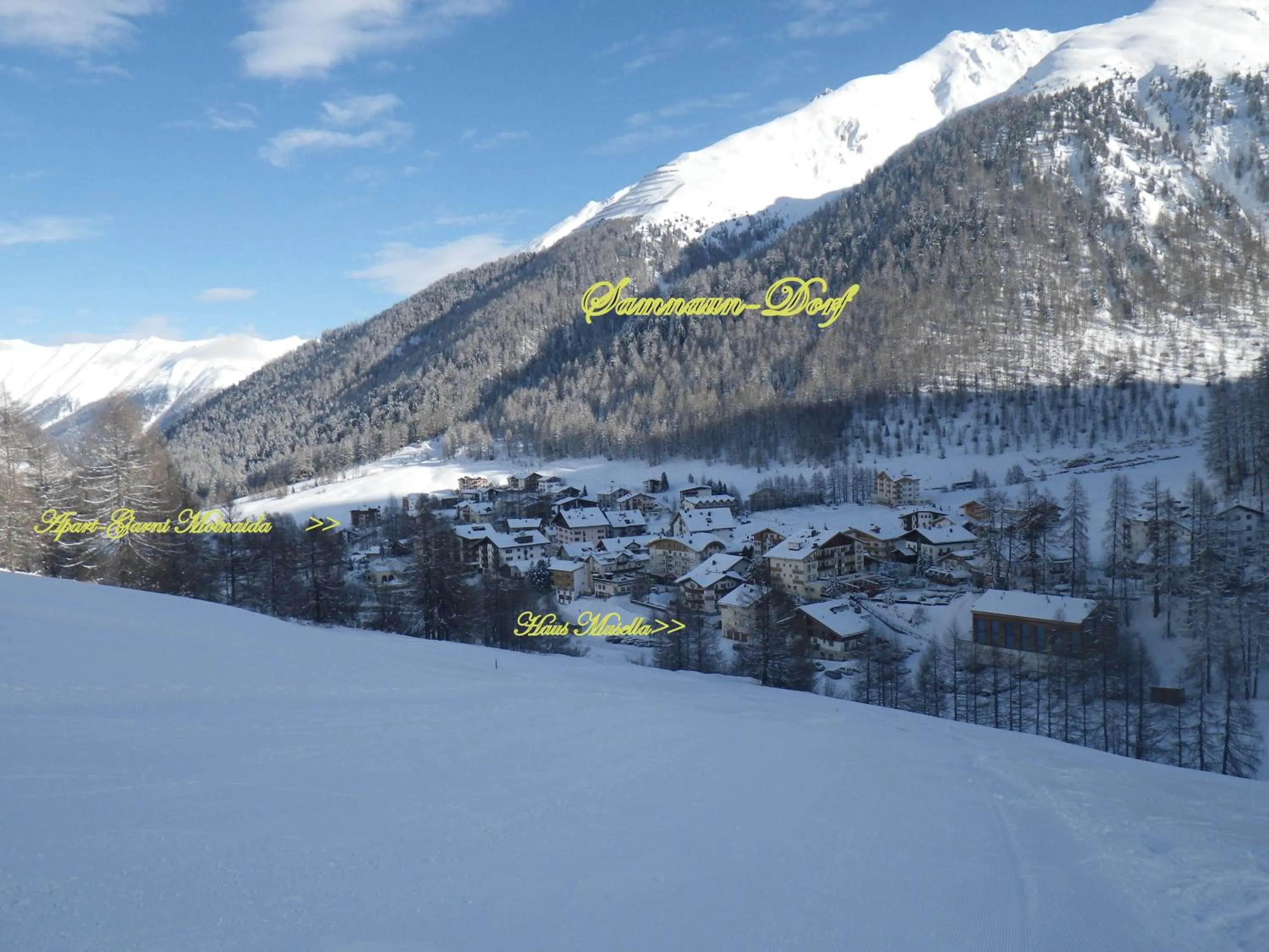 Area and facilities in Apart-Garni Motnaida