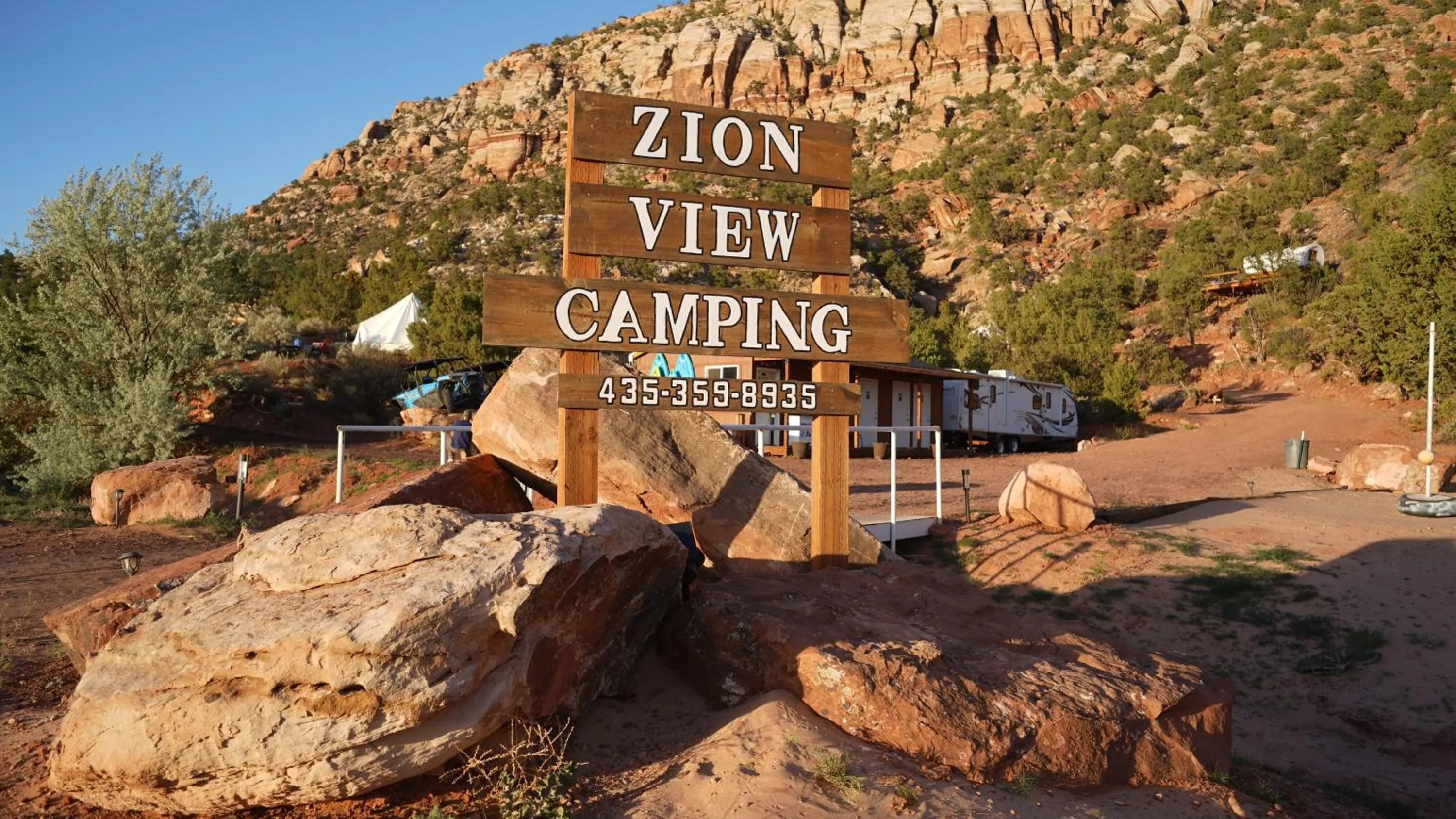 Property logo or sign in Zion View Camping