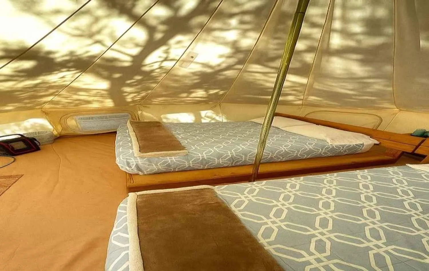 Bed in Zion View Camping