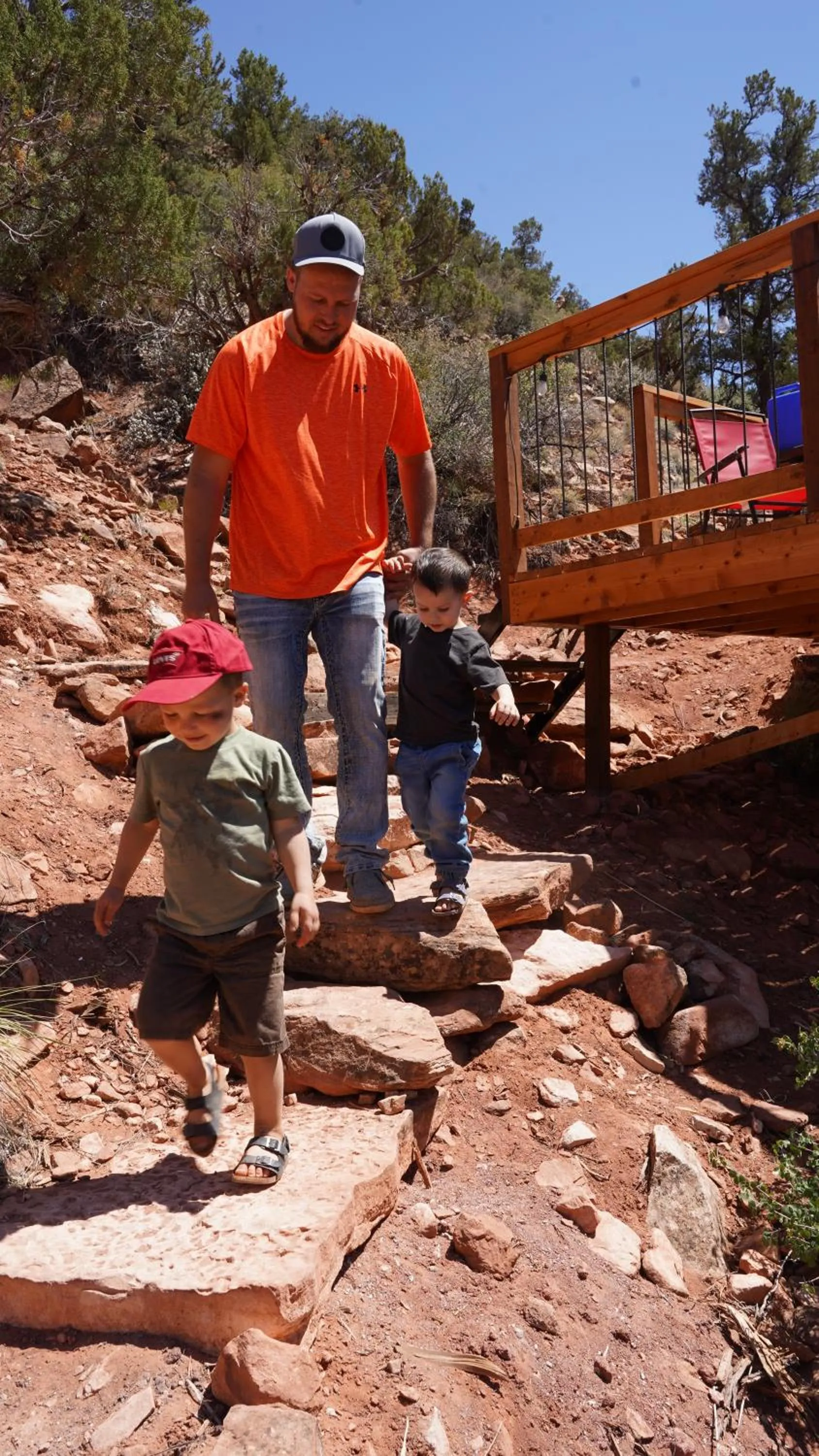 young children in Zion View Camping