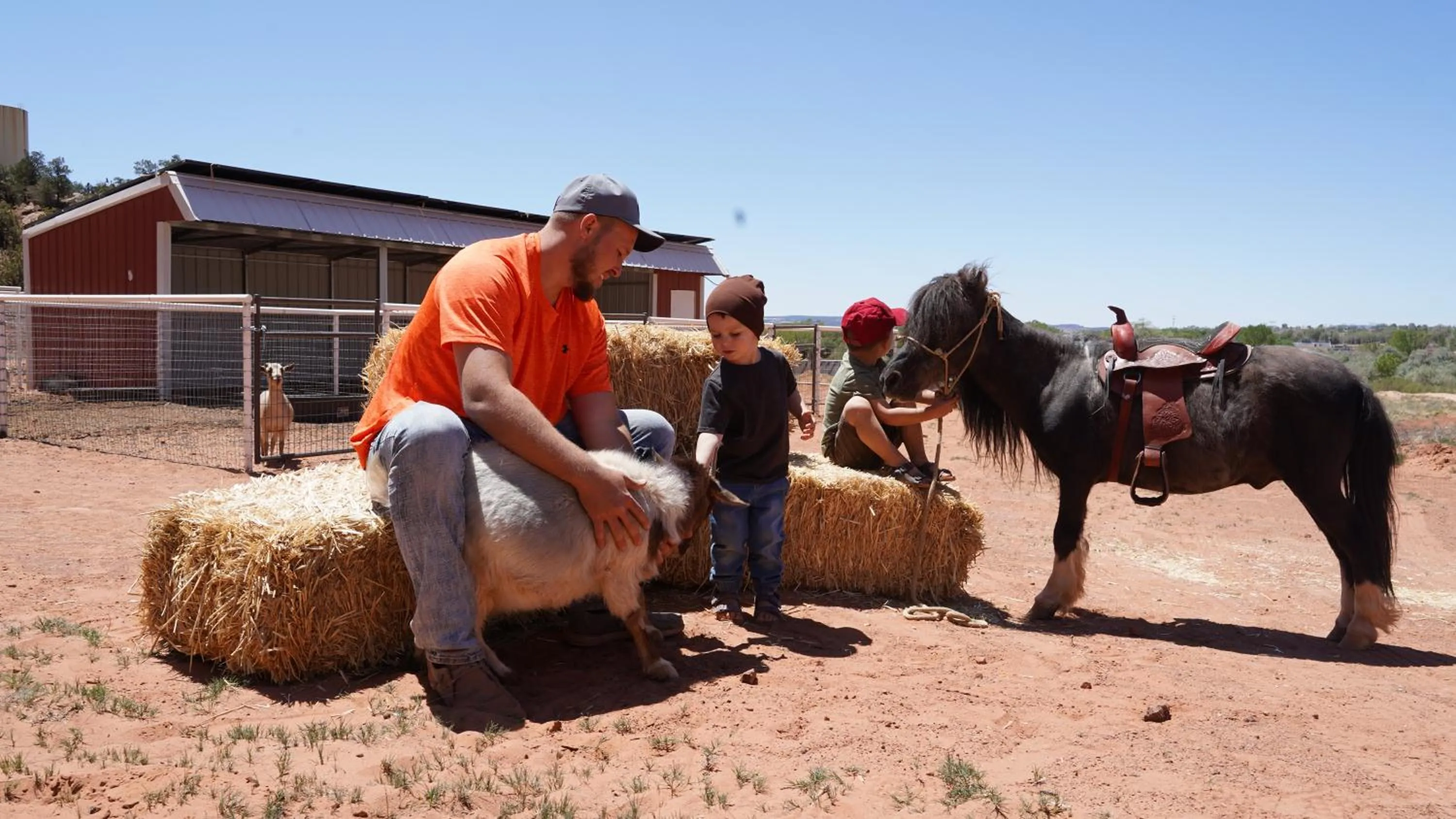 People in Zion View Camping