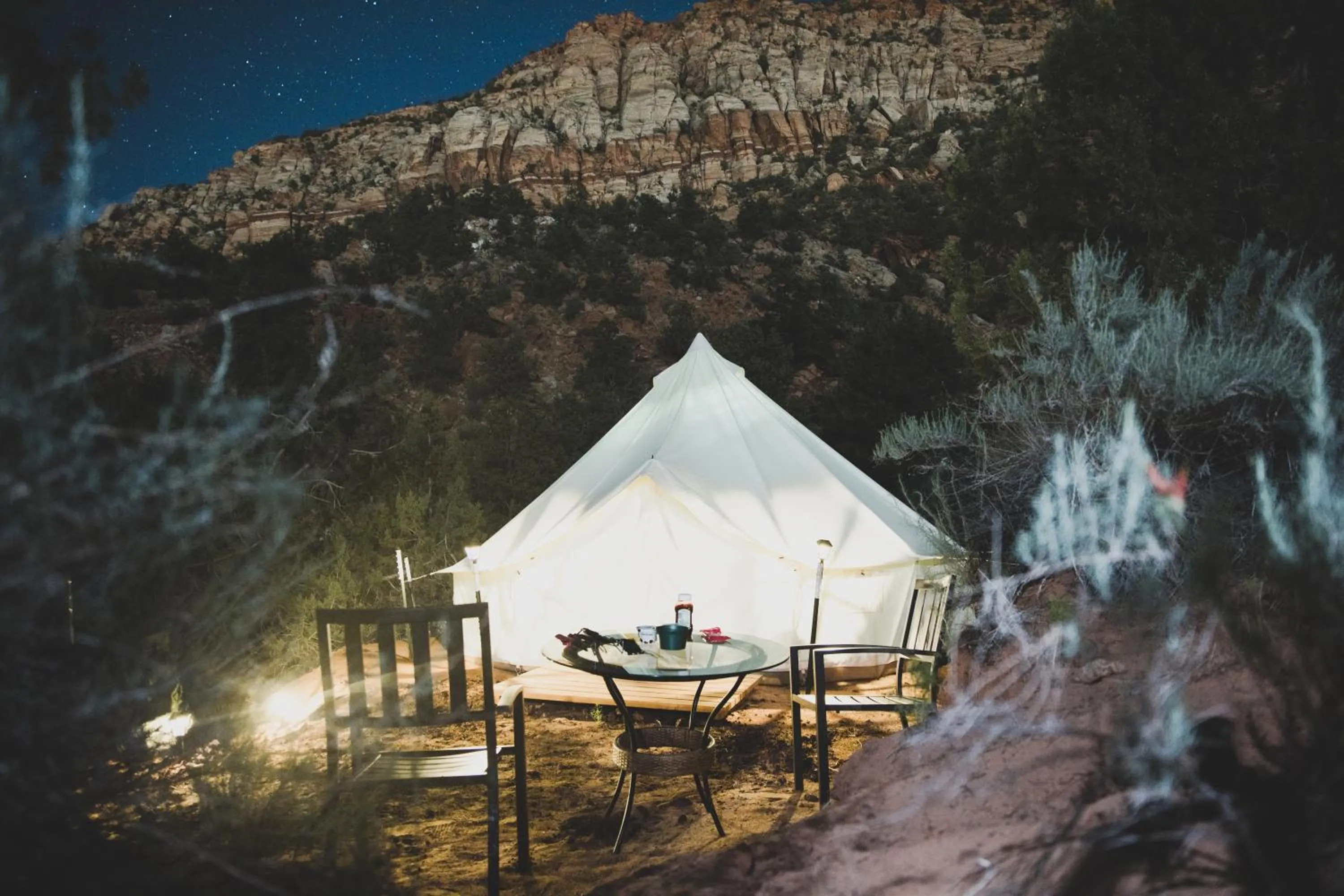 Patio in Zion View Camping