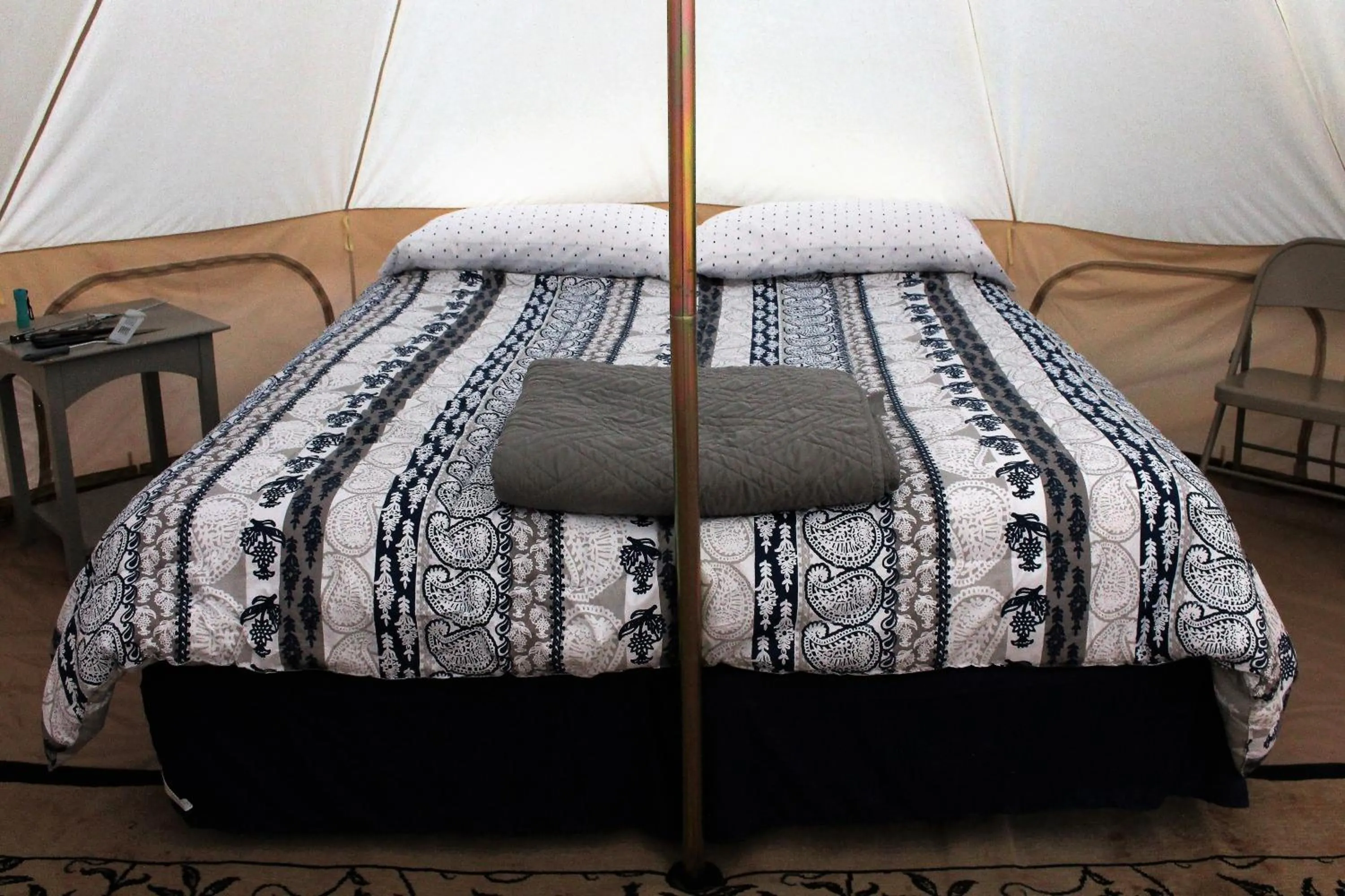 Bed in Zion View Camping