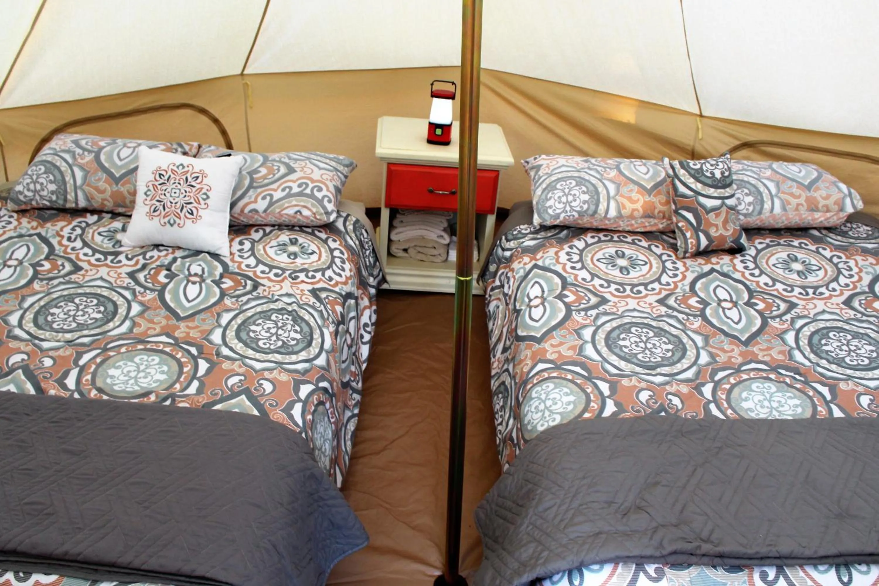 Bed in Zion View Camping