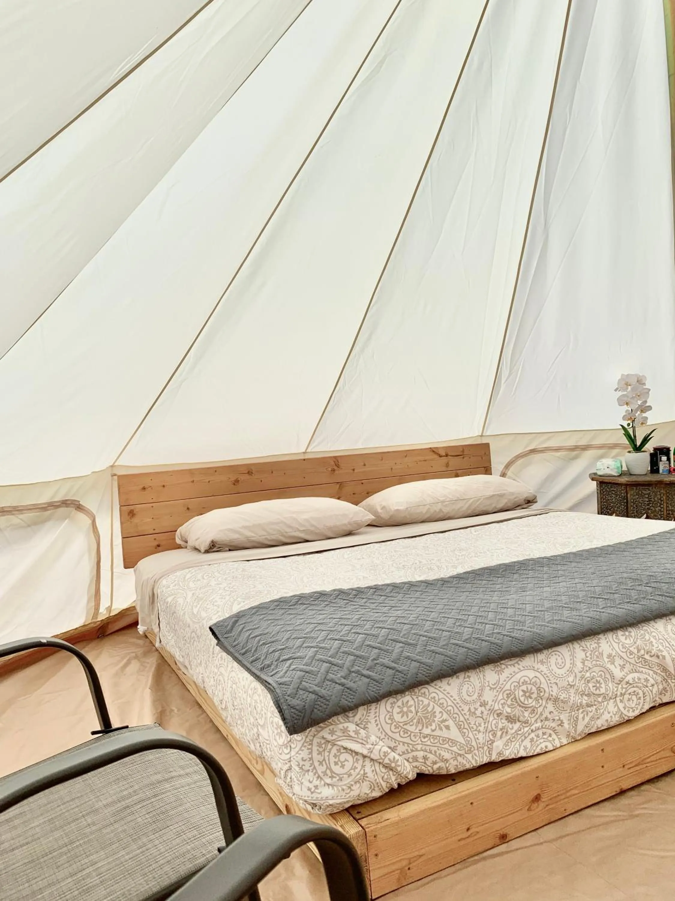 Bed in Zion View Camping