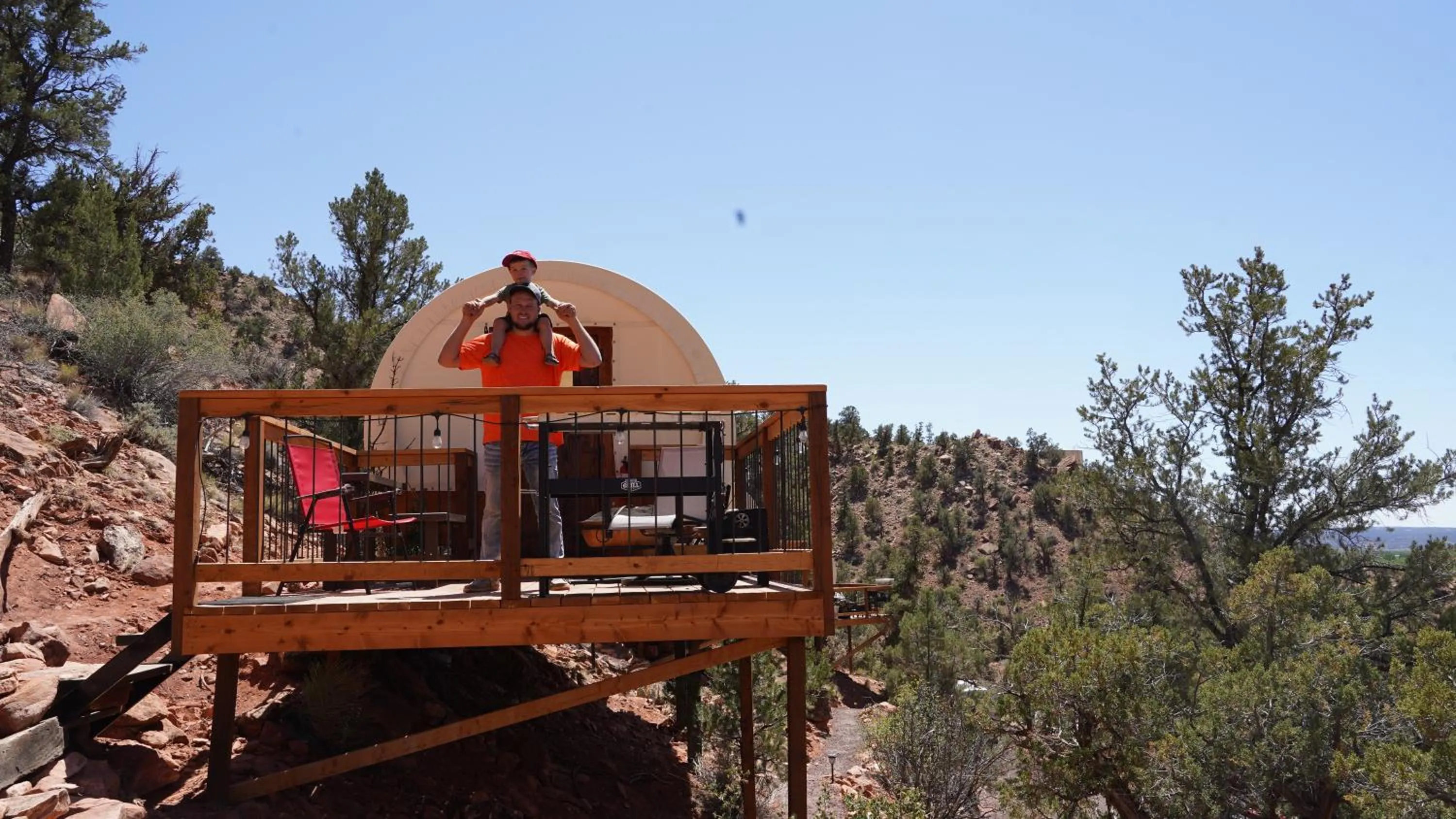 Patio in Zion View Camping