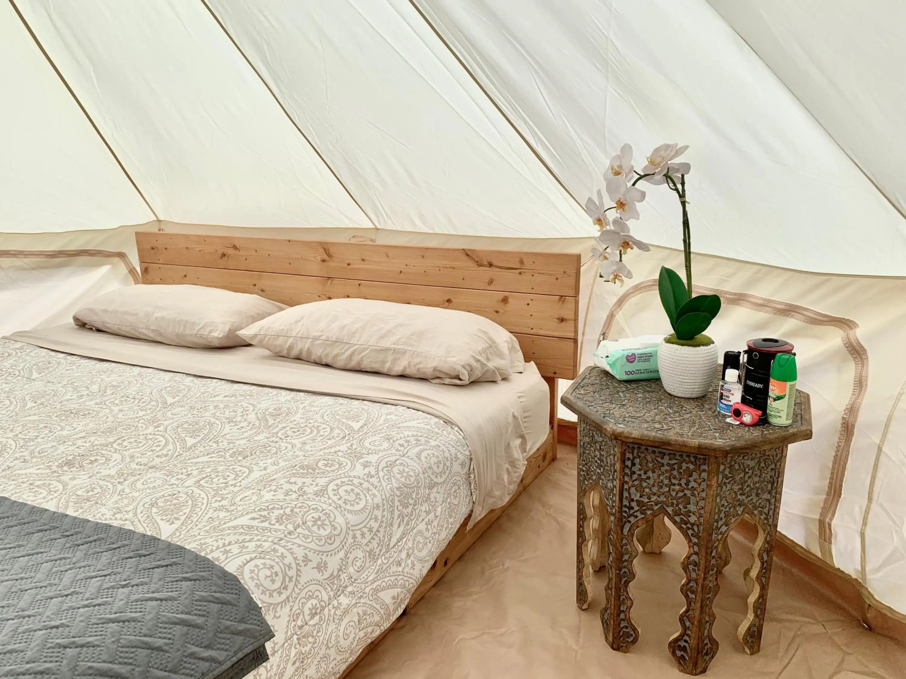 Bed in Zion View Camping