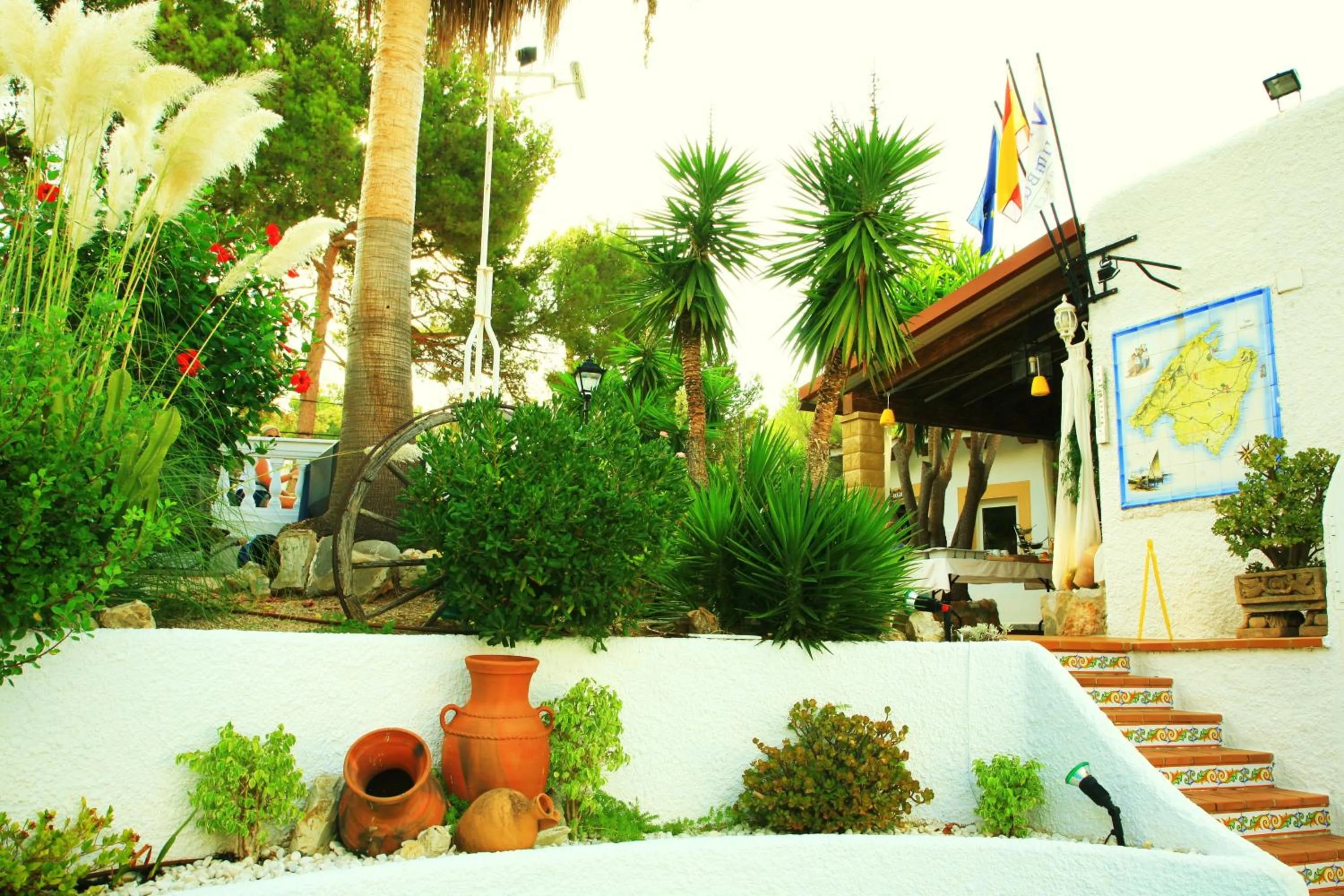 Garden in Villa Columbus Rooms and Restaurant