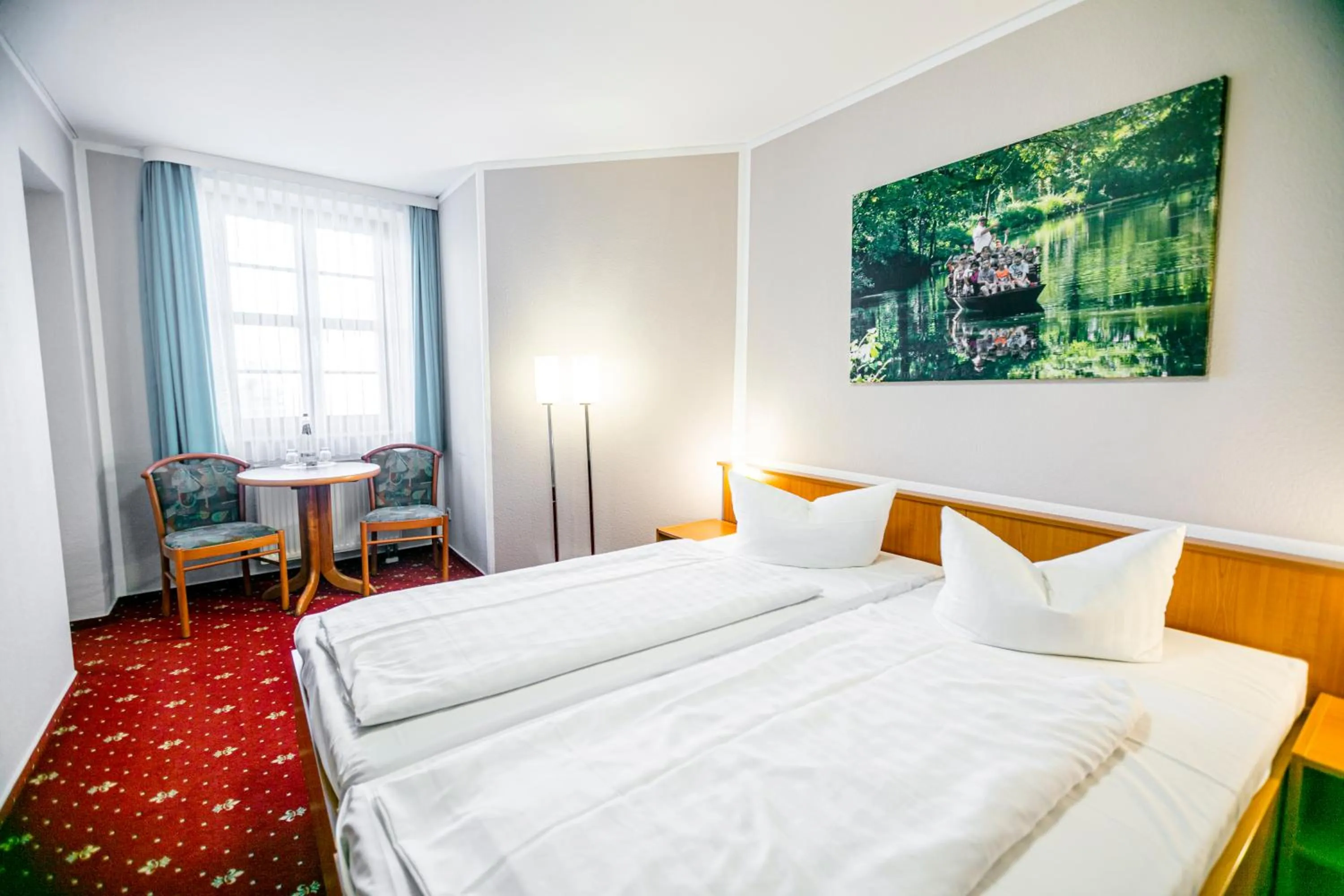 Bed in Hotel Zum Goldenen Löwen