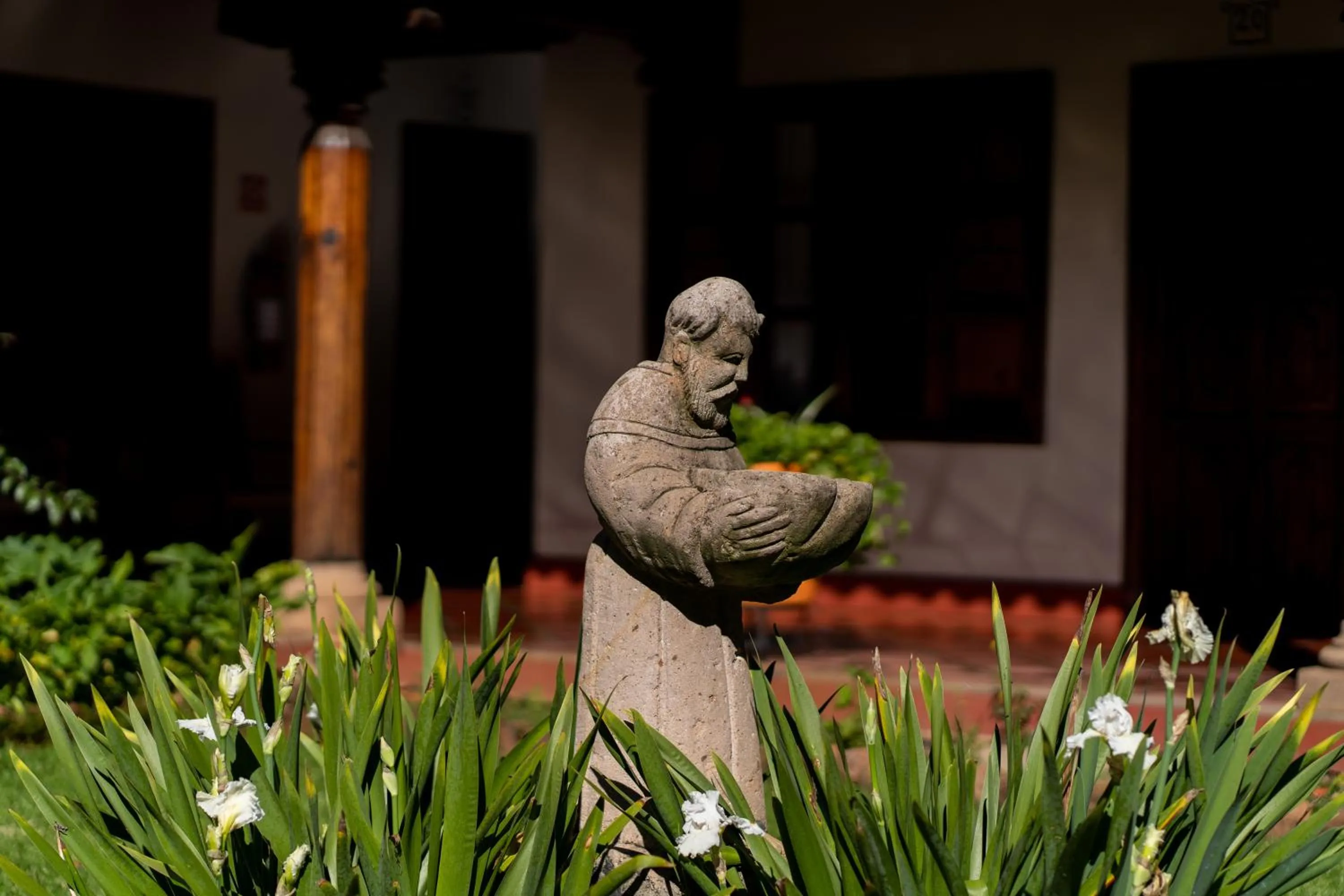 Inner courtyard view in Mision Patzcuaro