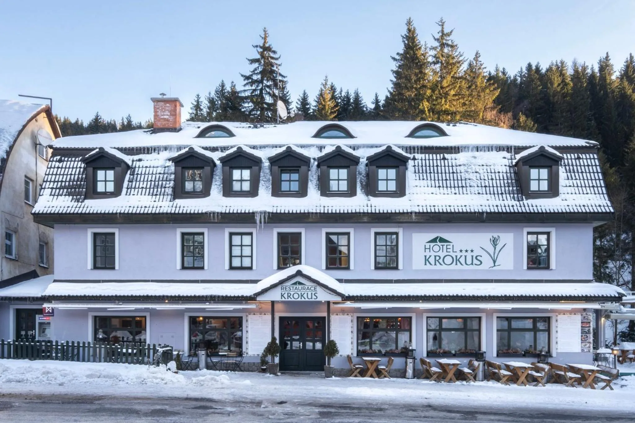 Property building in Hotel Krokus