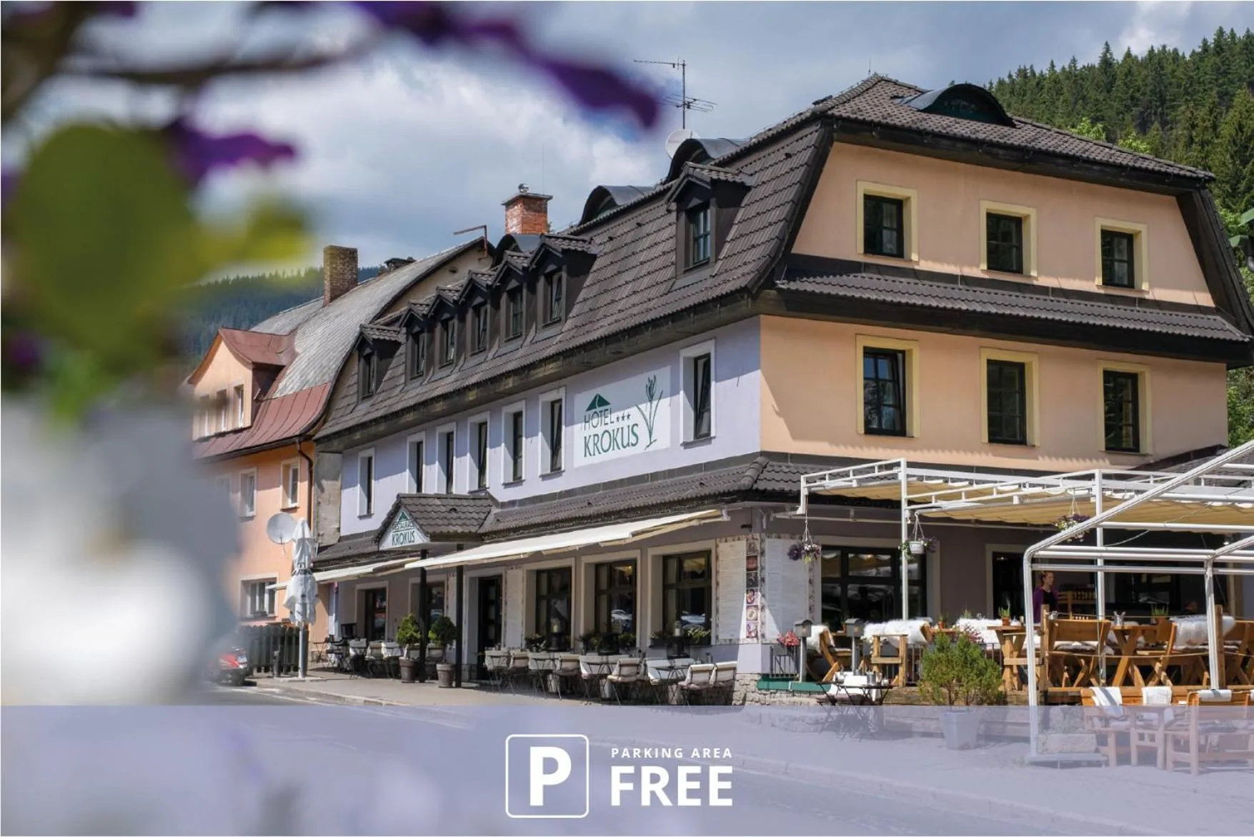 Property building in Hotel Krokus