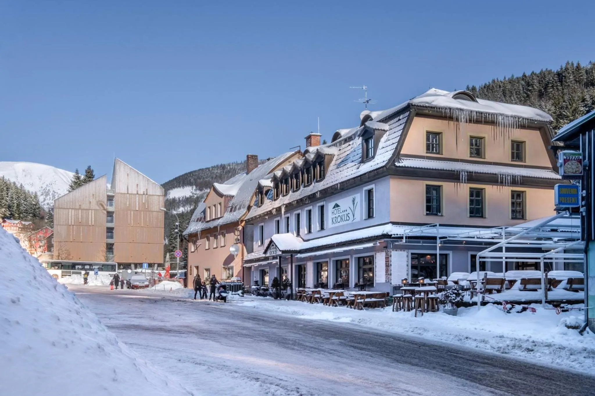 Property building in Hotel Krokus