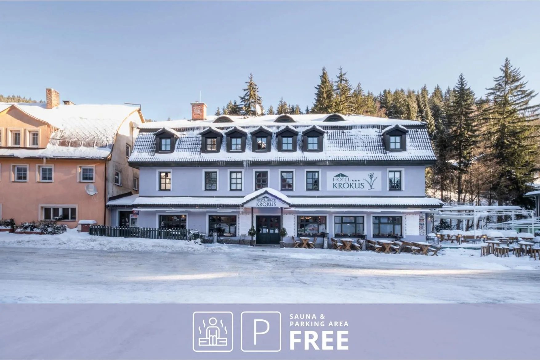 Property building in Hotel Krokus