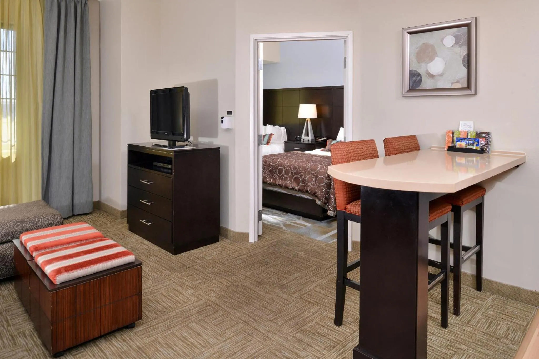 Photo of the whole room, Bed in Staybridge Suites San Antonio-Stone Oak by IHG