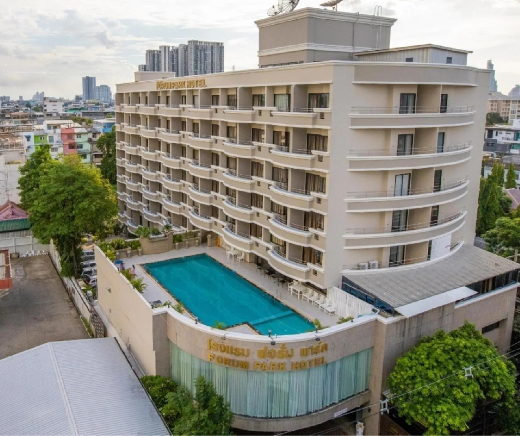 Property building in Forum Park Hotel