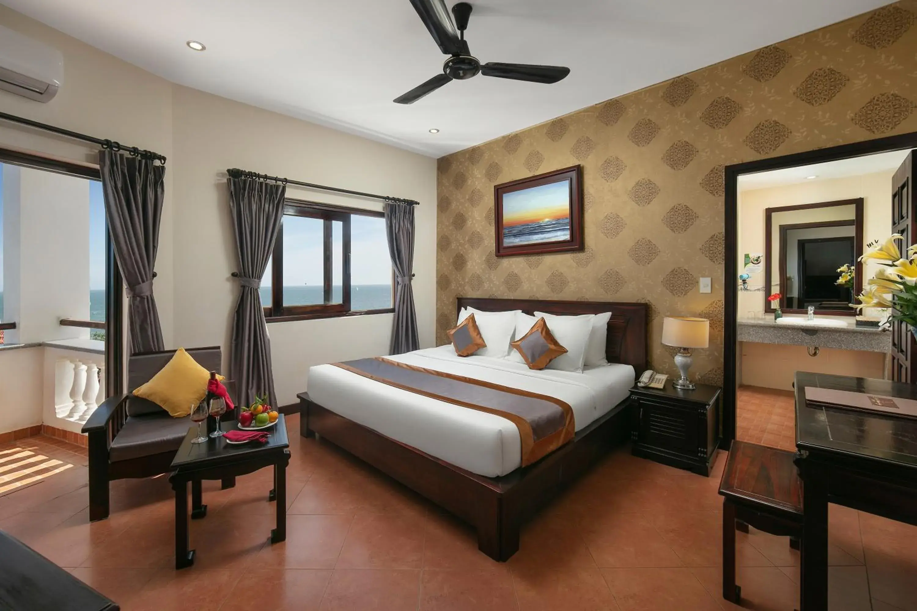 Family Room with Garden View in Sea Lion Beach Resort Mui Ne Family Room with Garden View in Sea Lion Beach Resort Mui Ne