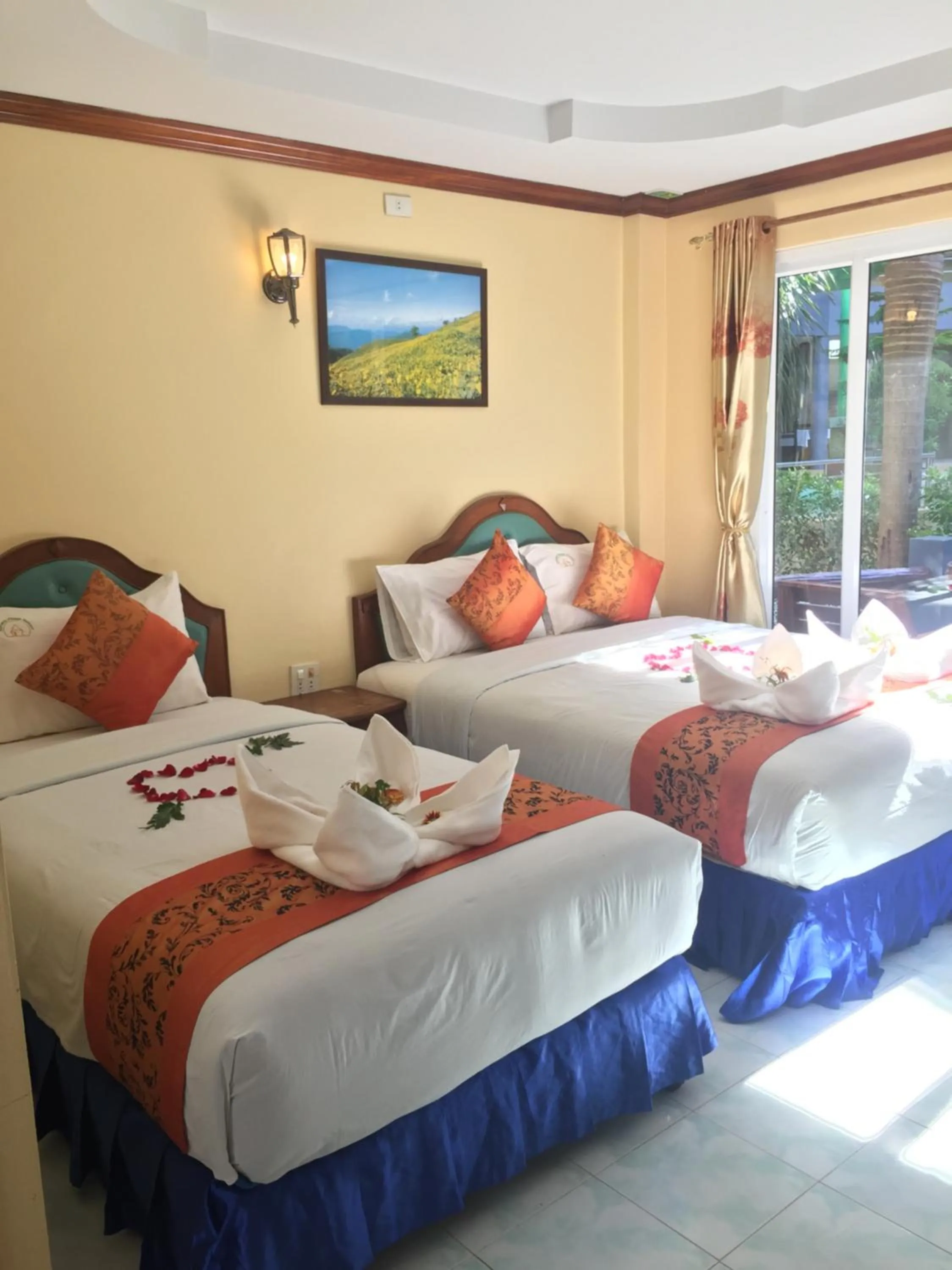 Bed in Aonang Village Resort