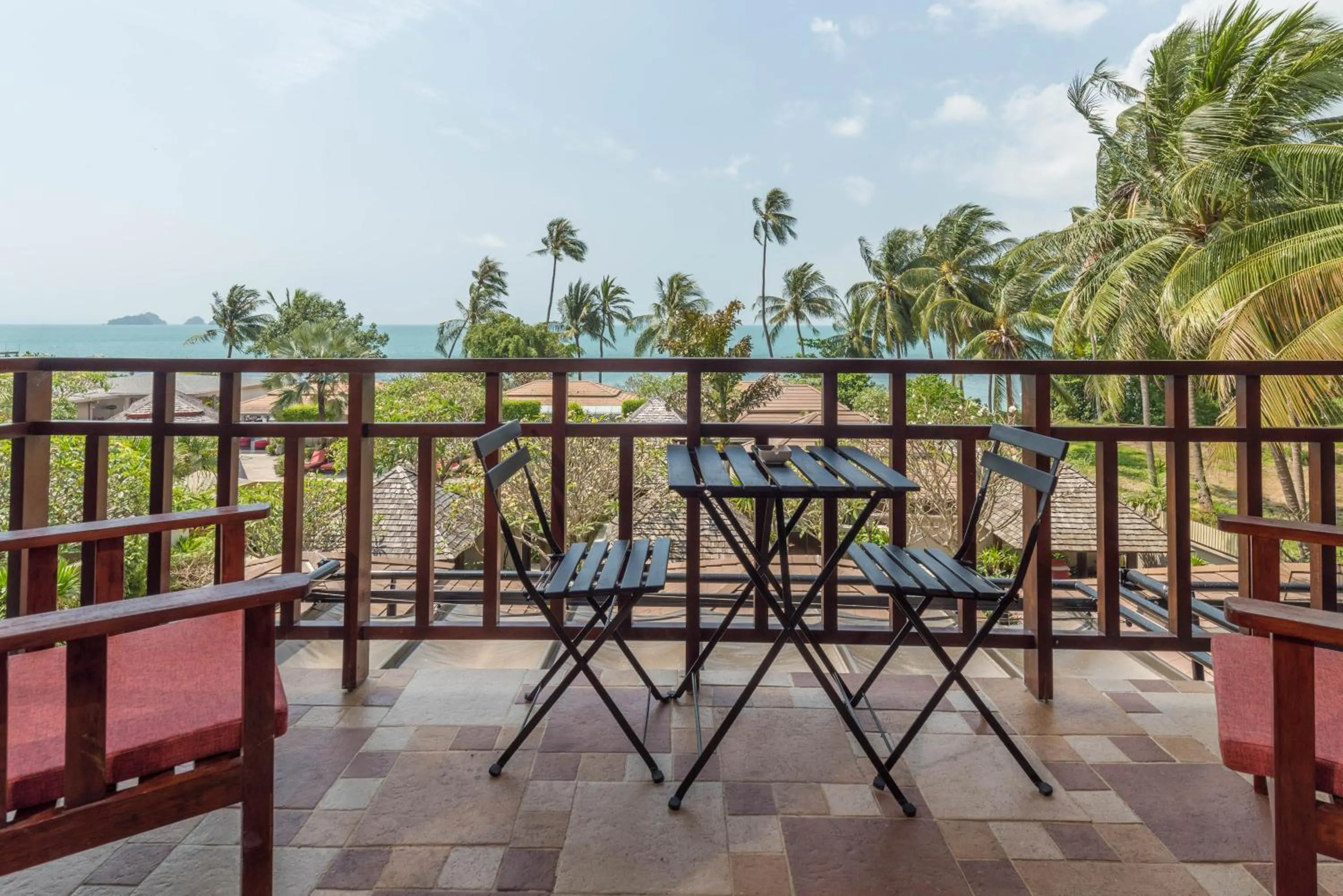 Balcony/Terrace in The Sunset Beach Resort & Spa, Taling Ngam, Ko Samui