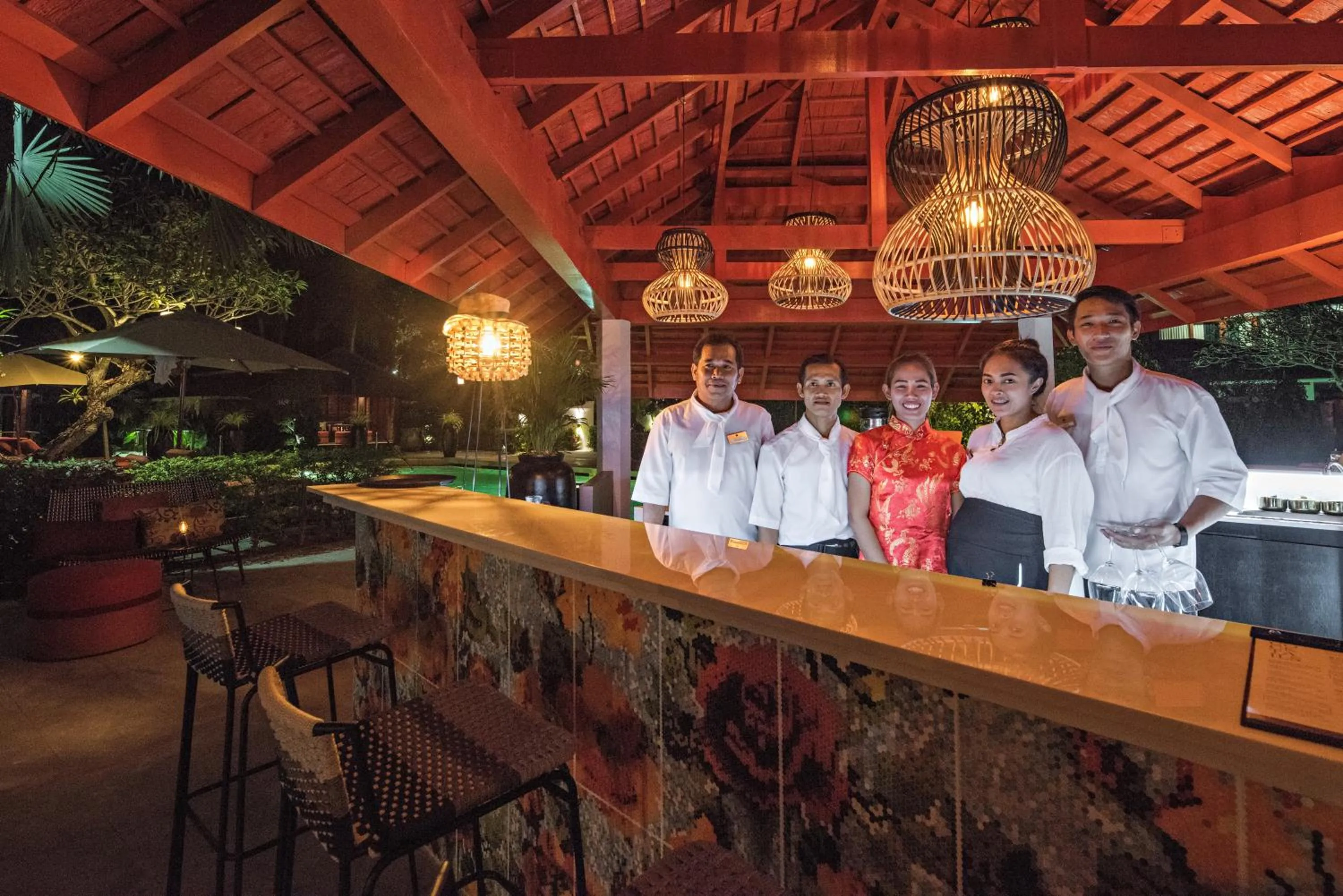 Staff in The Sunset Beach Resort & Spa, Taling Ngam, Ko Samui