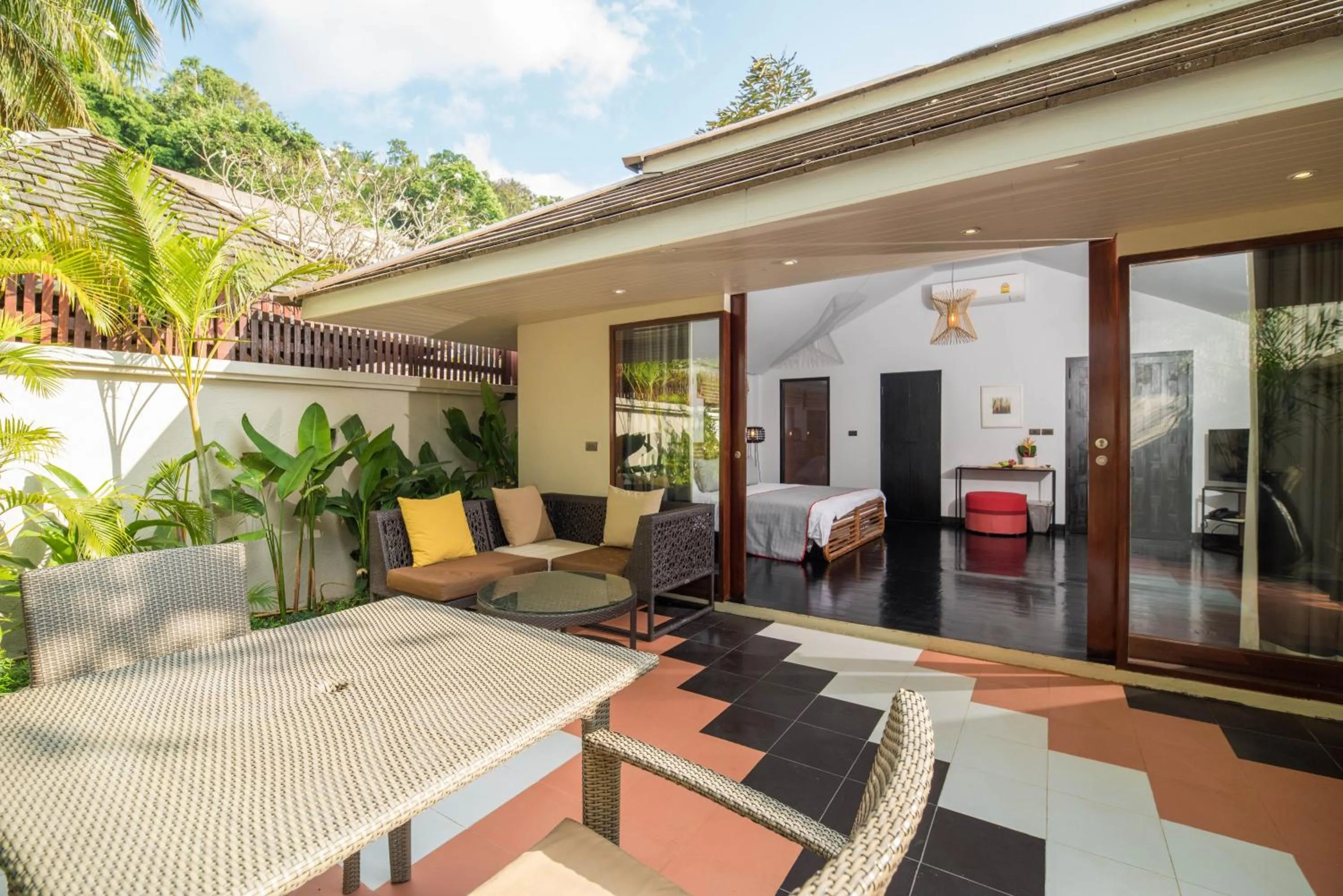 Balcony/Terrace in The Sunset Beach Resort & Spa, Taling Ngam, Ko Samui